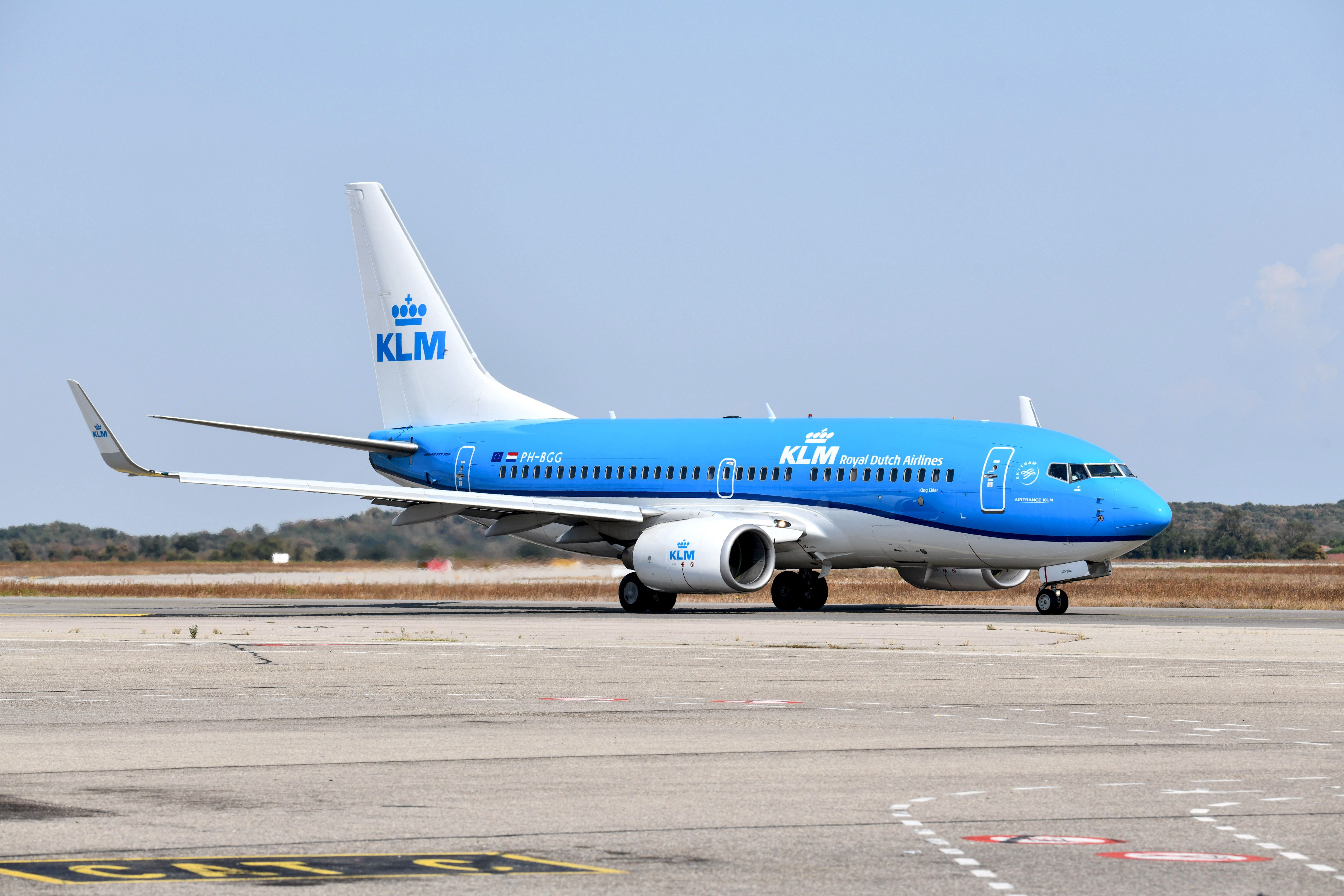 KLM Boeing 737-800 on apron