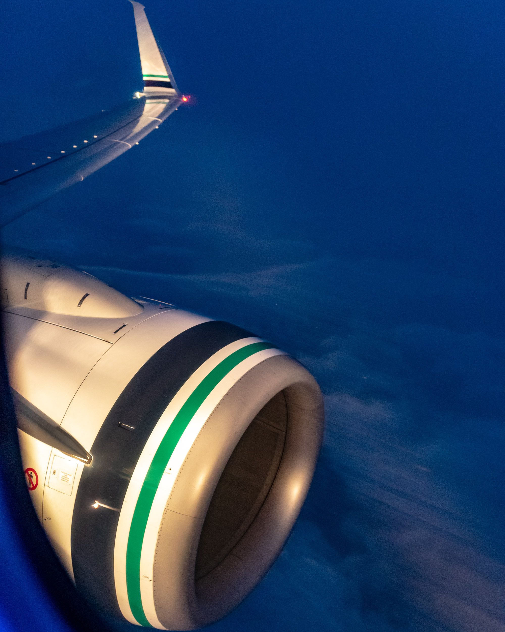 An Alaska Airlines 737-900 Cutting Thru Early Morning Alaska Skies