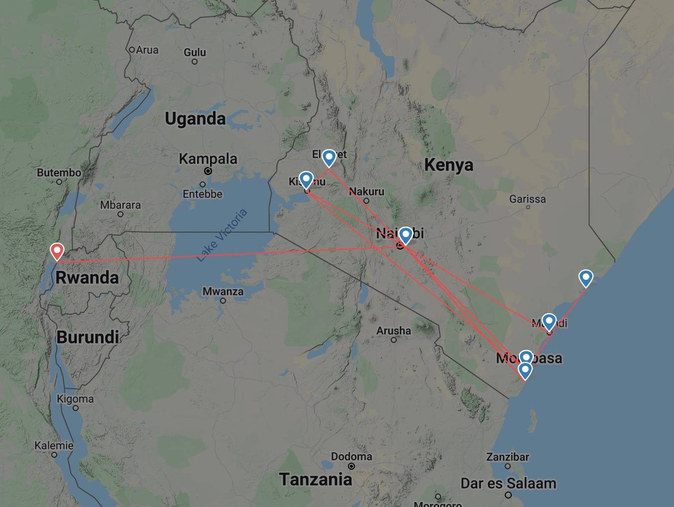 Jambojet Routes