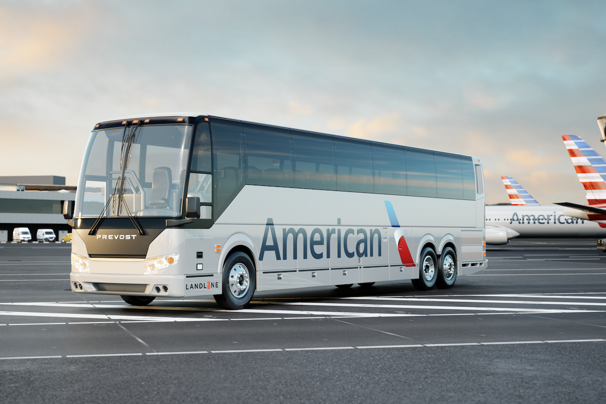 American Airlines Landline Bus Rendering
