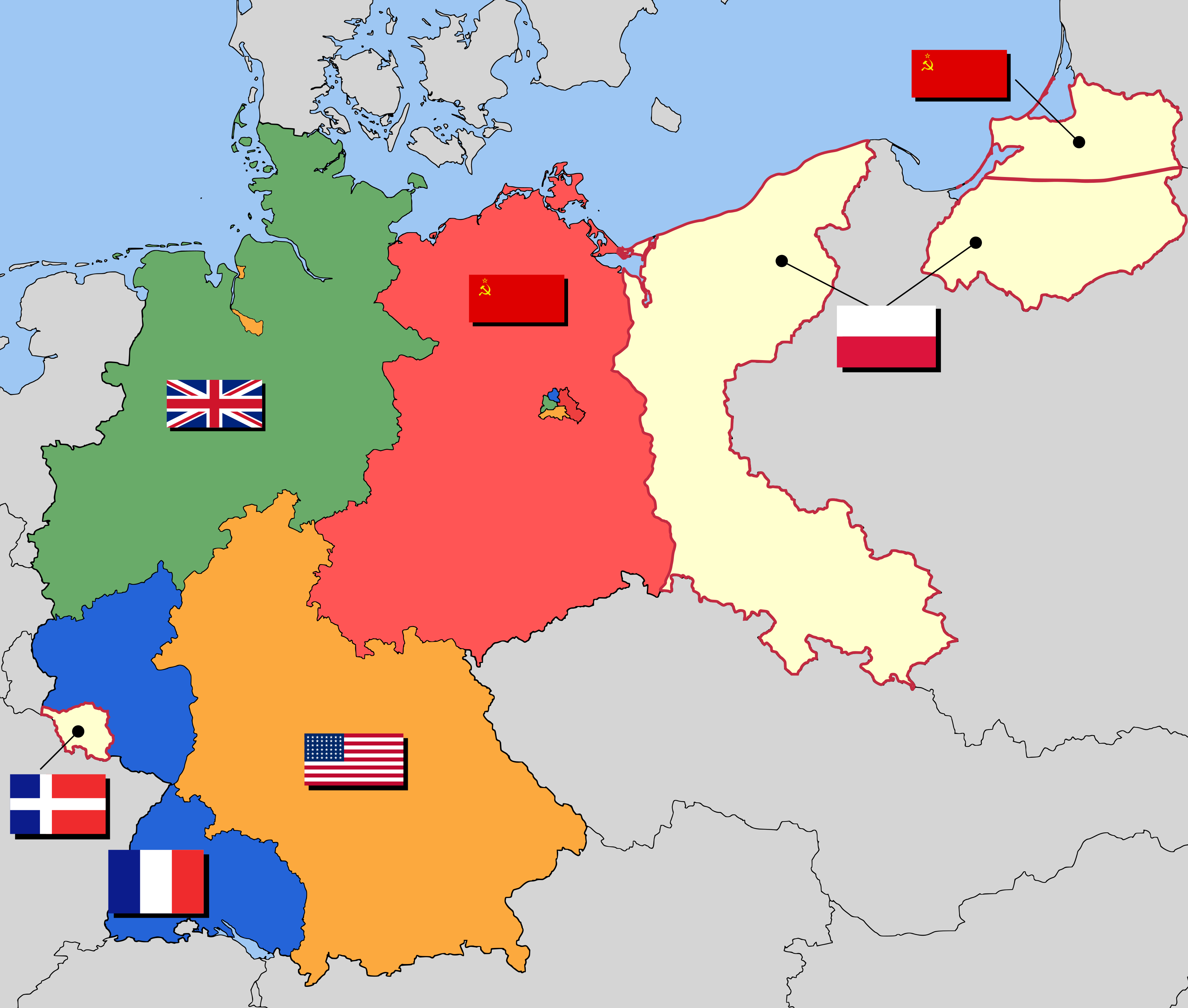Germany map 1947