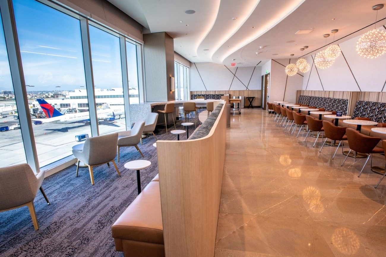 Delta Air Lines' New Terminal 3 & Sky Club Opens At LAX