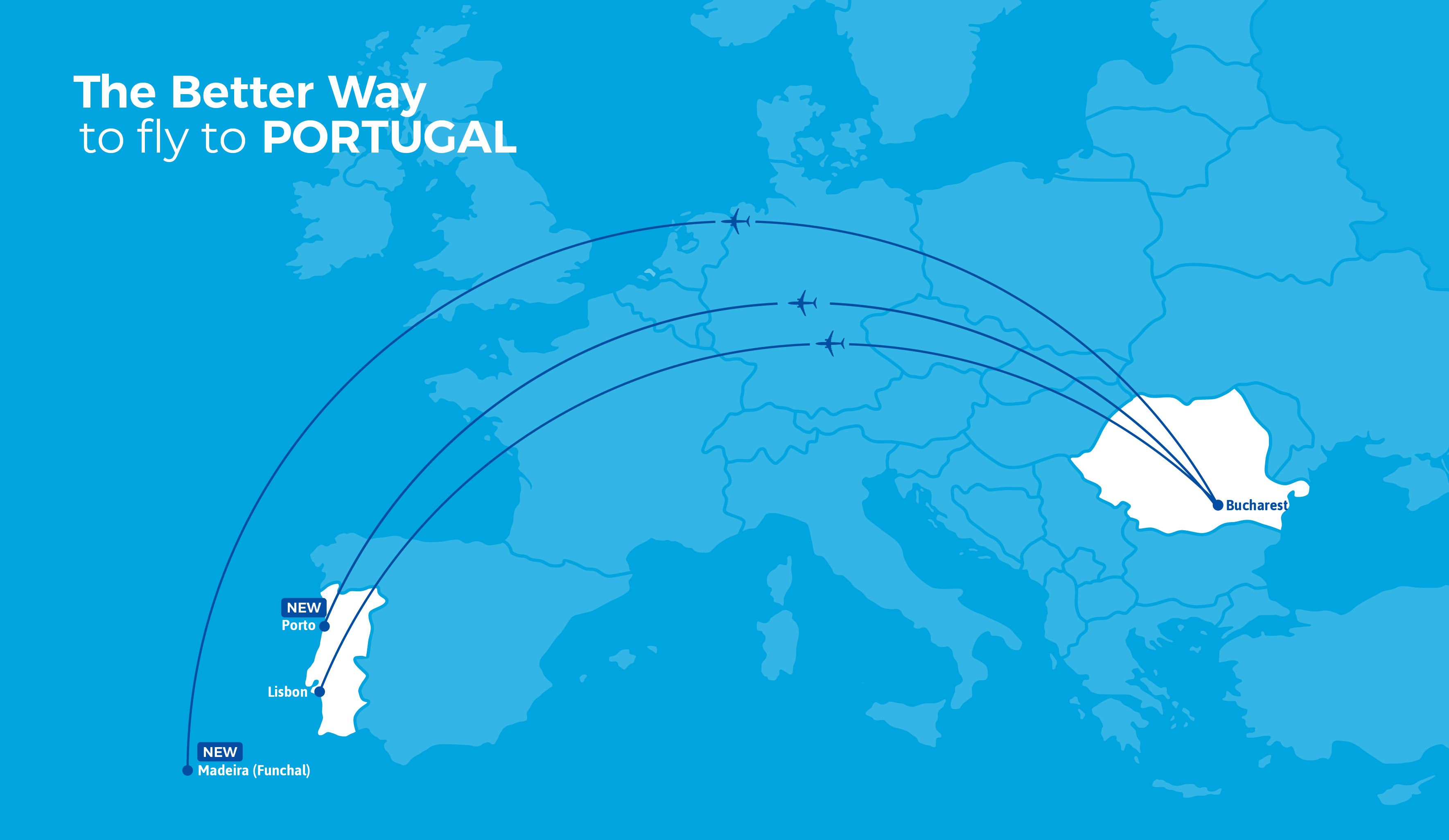 Blue Air Portugal Map