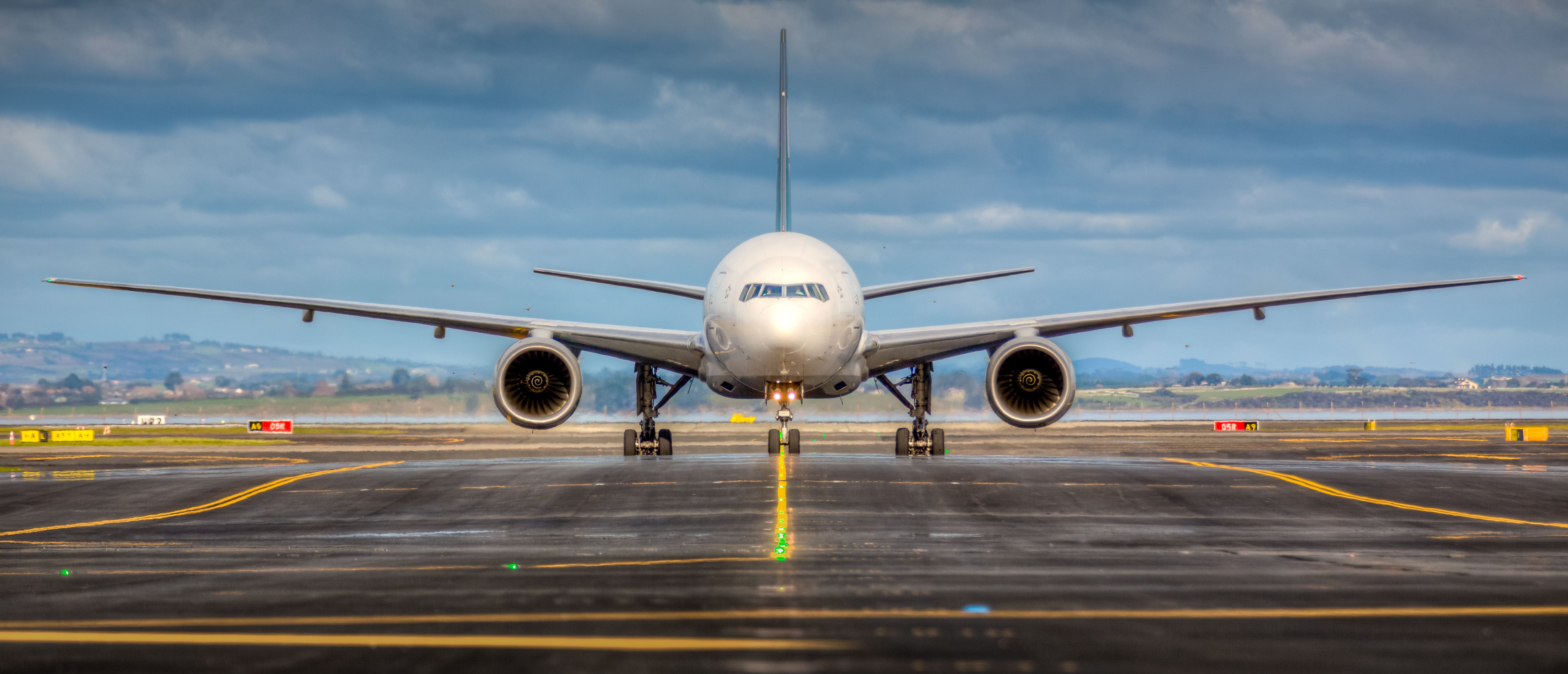 Aircraft on Runway at Auckland Airport