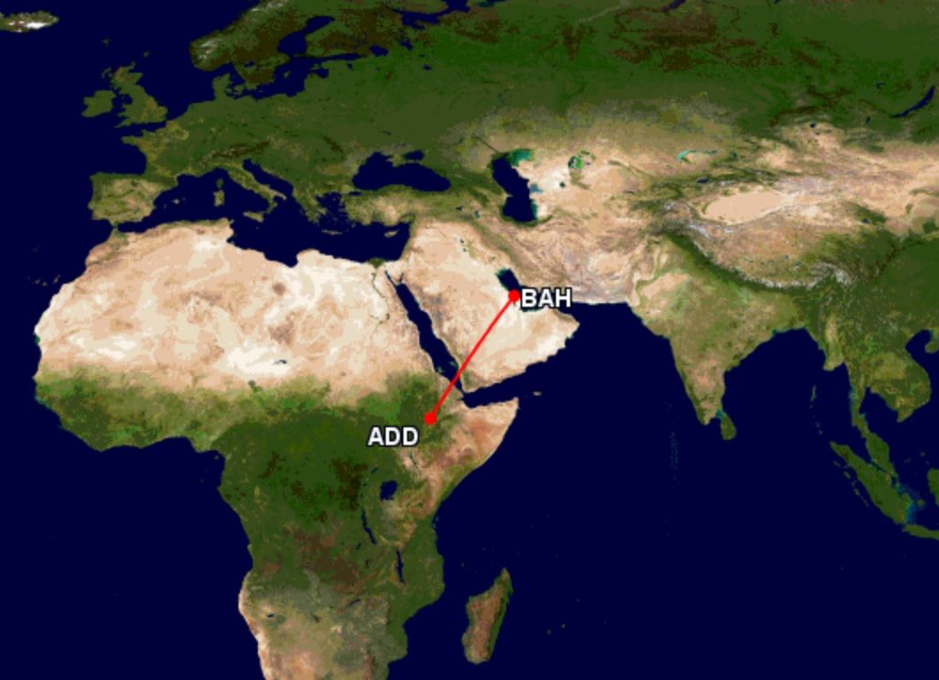 Addis Ababa to Bahrain Ethiopian Airlines