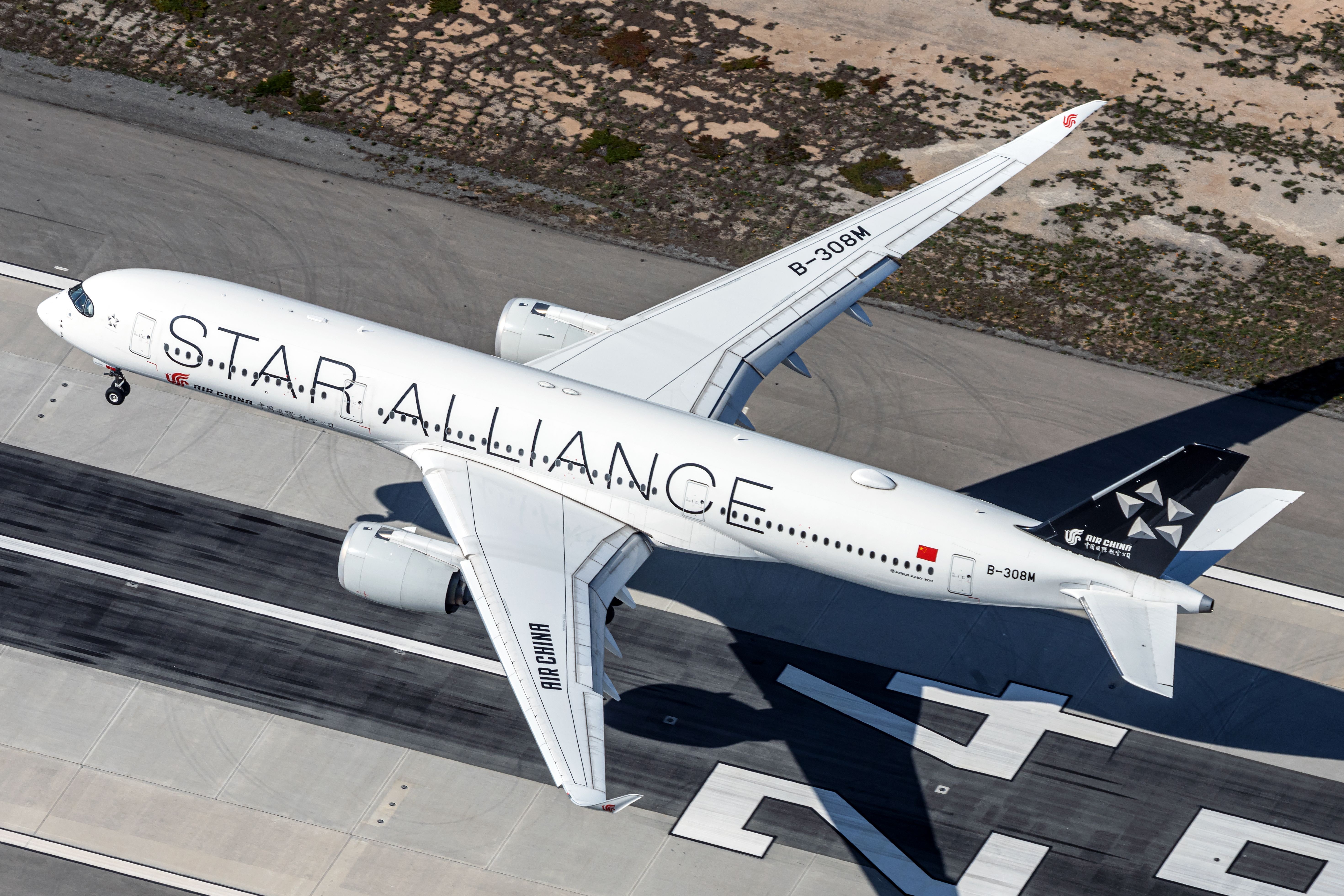 Air China (Star Alliance Livery) Airbus A350-941 B-308M (4)