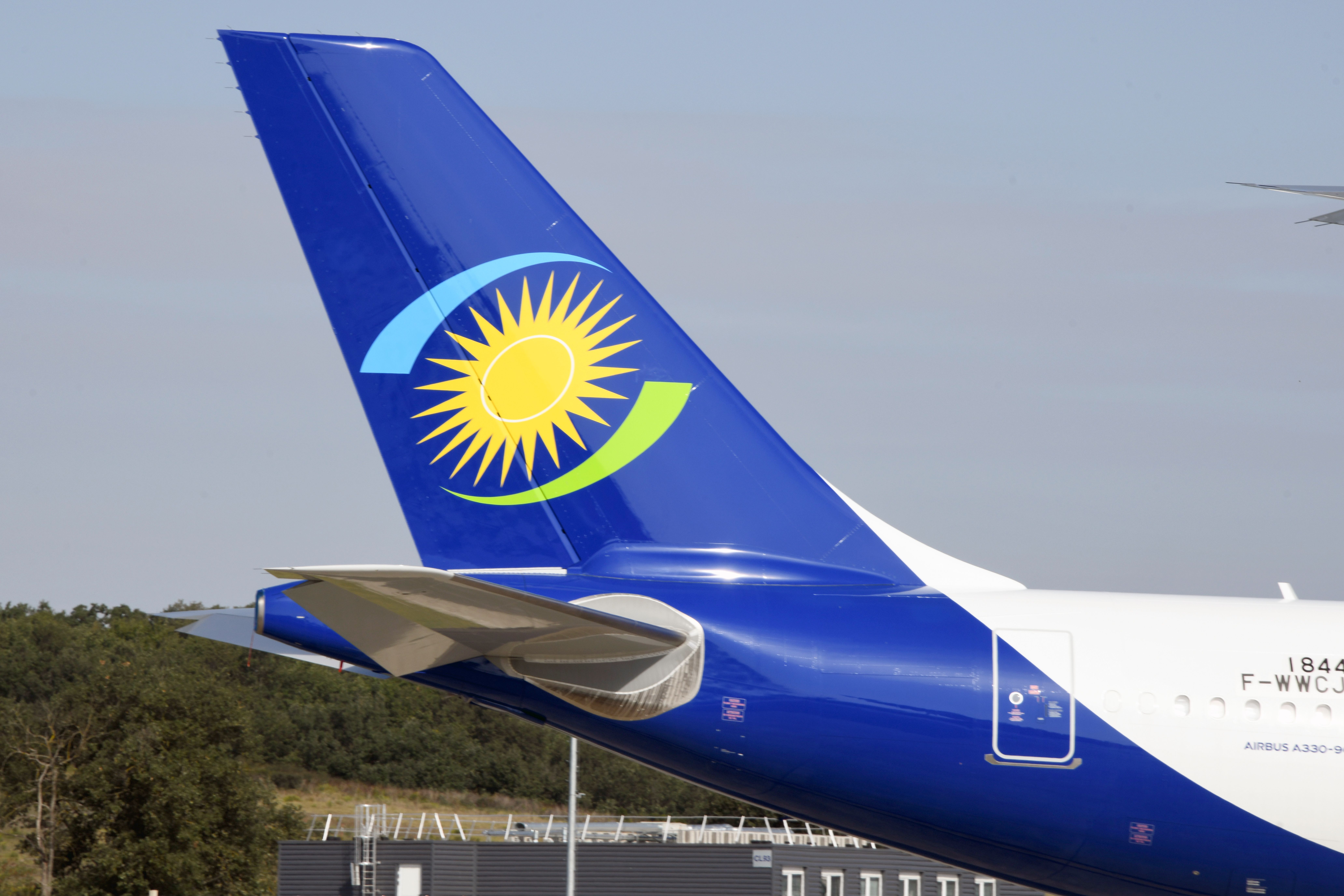 Rwandair aircraft tail