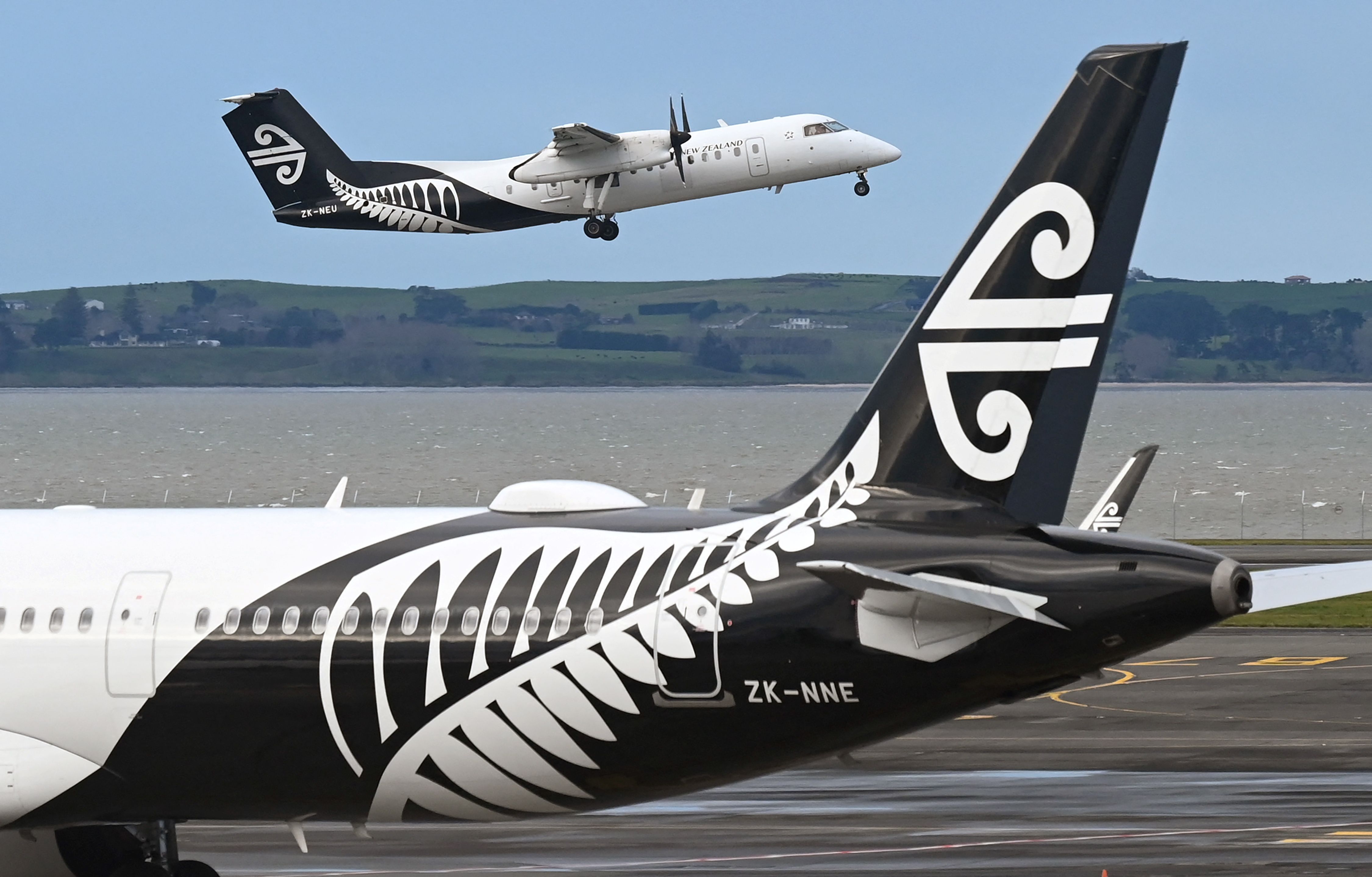 Air New Zealand Aircraft at Auckland Airport