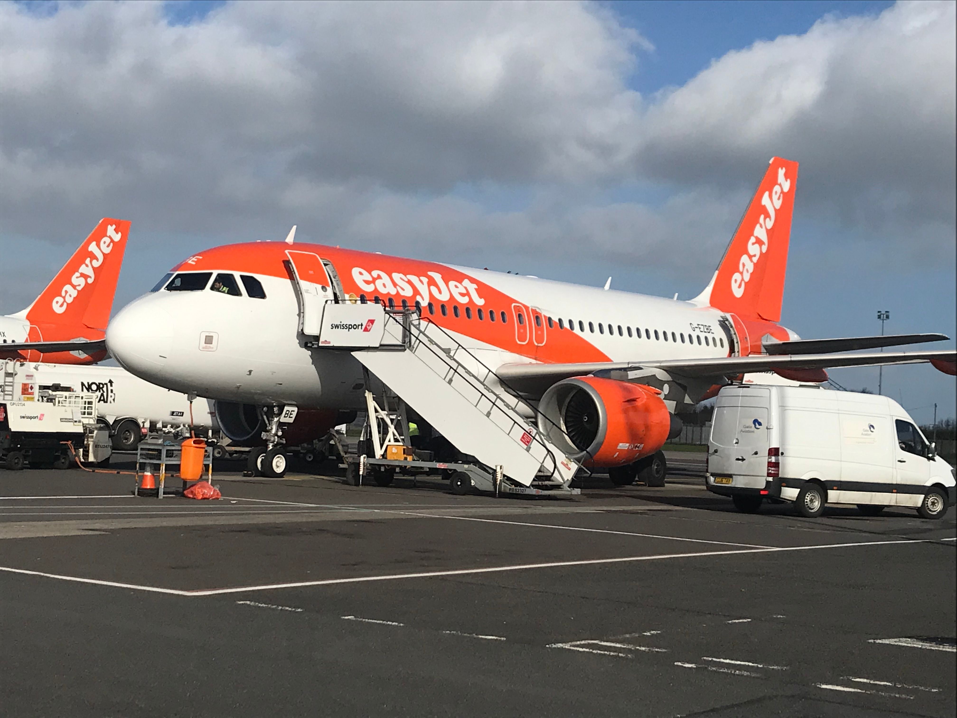 EasyJet A320 at Belfast International BFS 