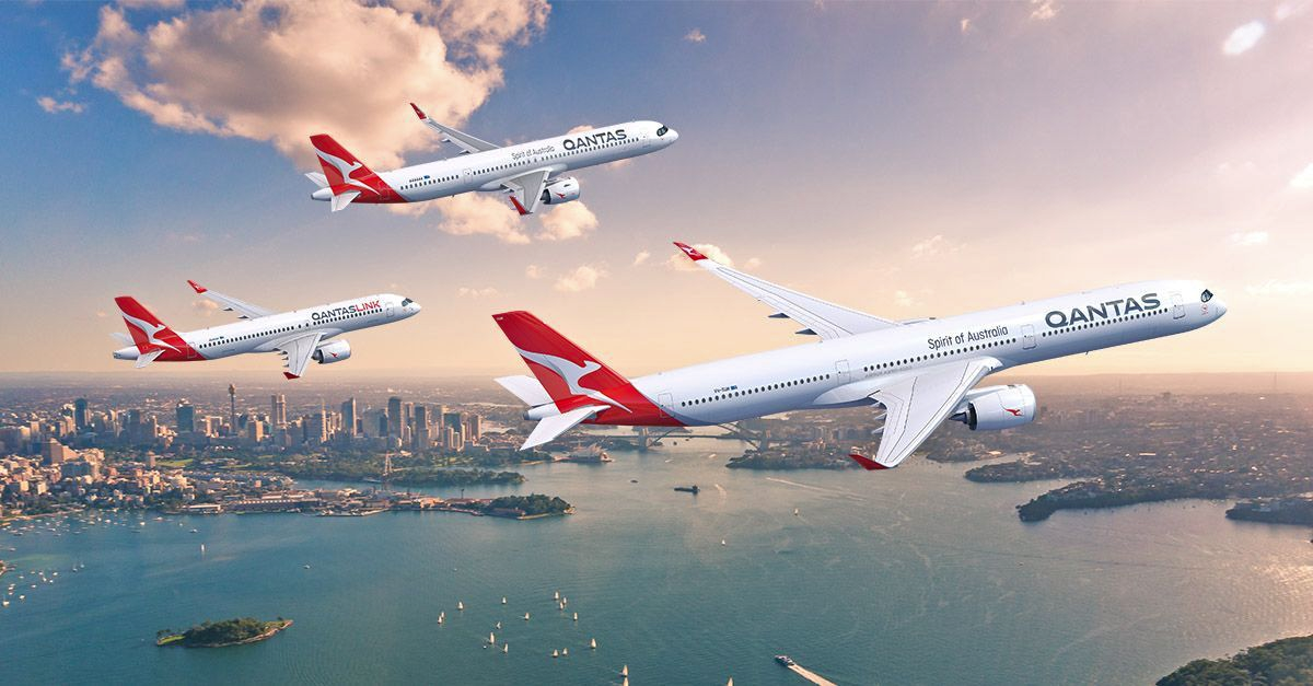Qantas Airbus A350-1000, A321XLR and A220
