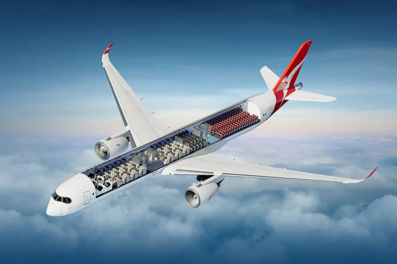 Qantas A350 Render