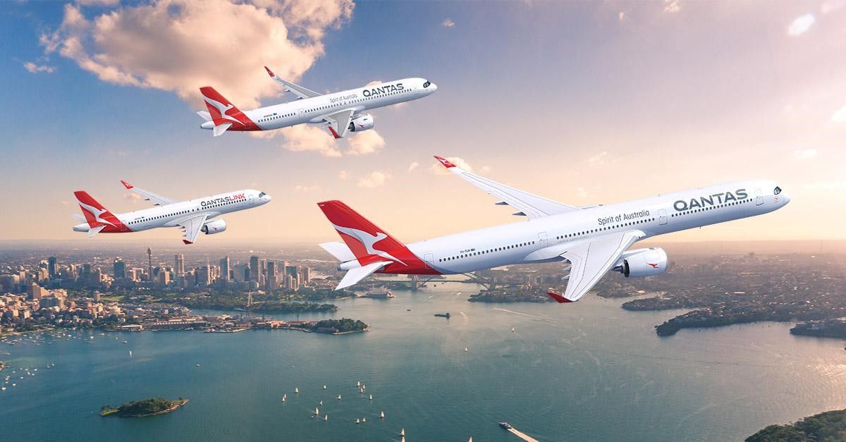 Qantas Airbus Fleet rendering 