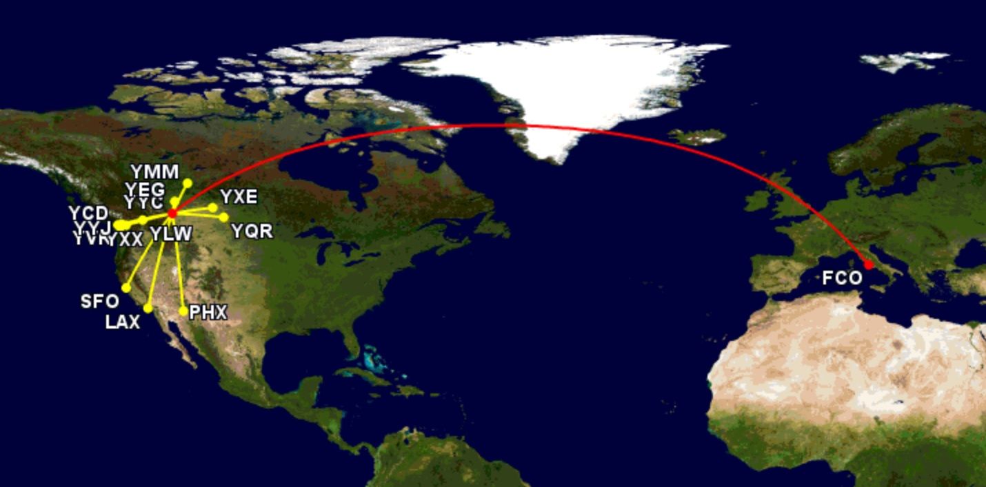 A New Longest Route: WestJet Launches Boeing 787 Flights To Rome