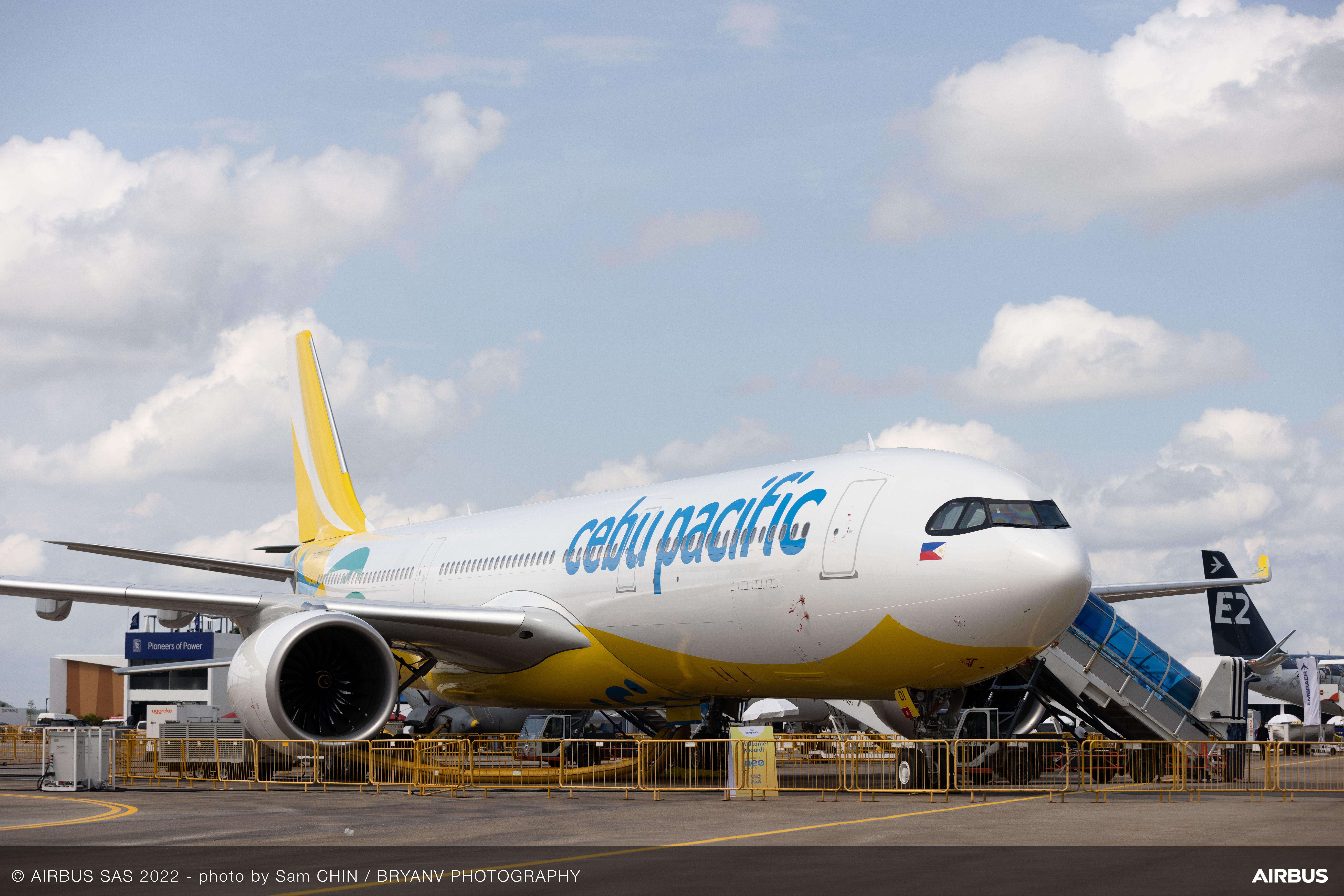 Singapore Airshow 2022 - A330-900 Cebu Pacific on static