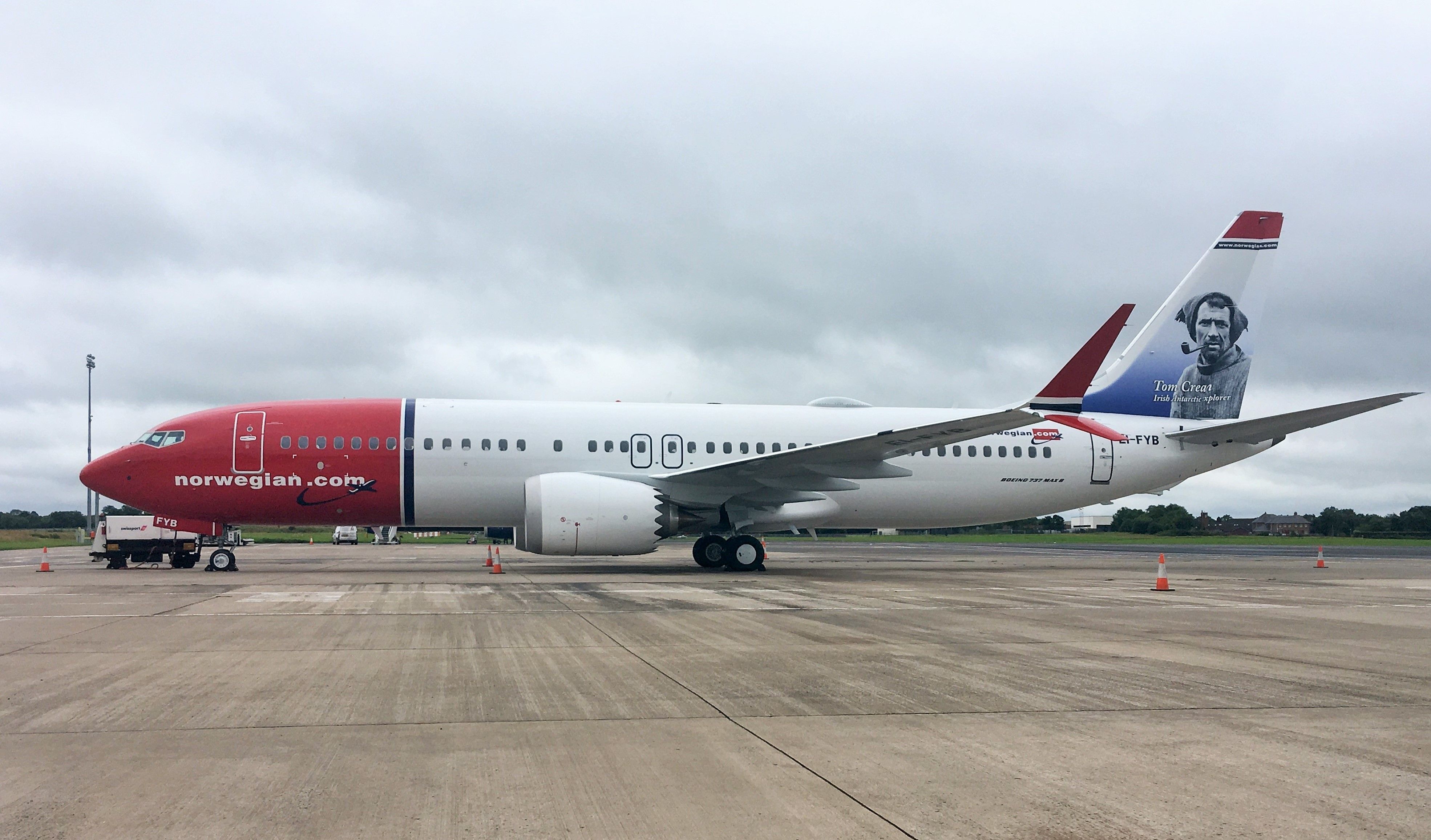 Tom Crean 737MAX at Belfast International Airport