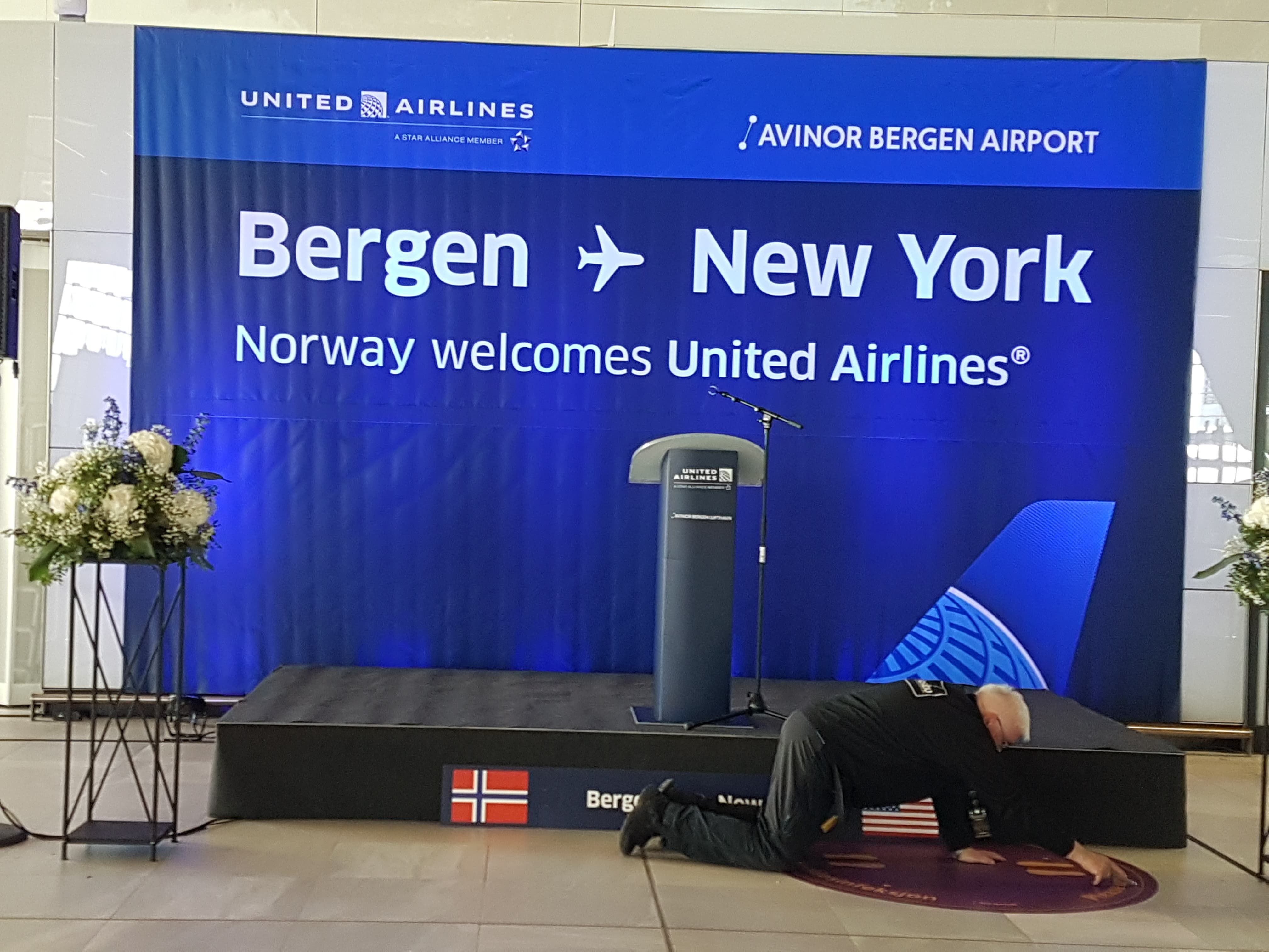 United Airlines Bergen launch