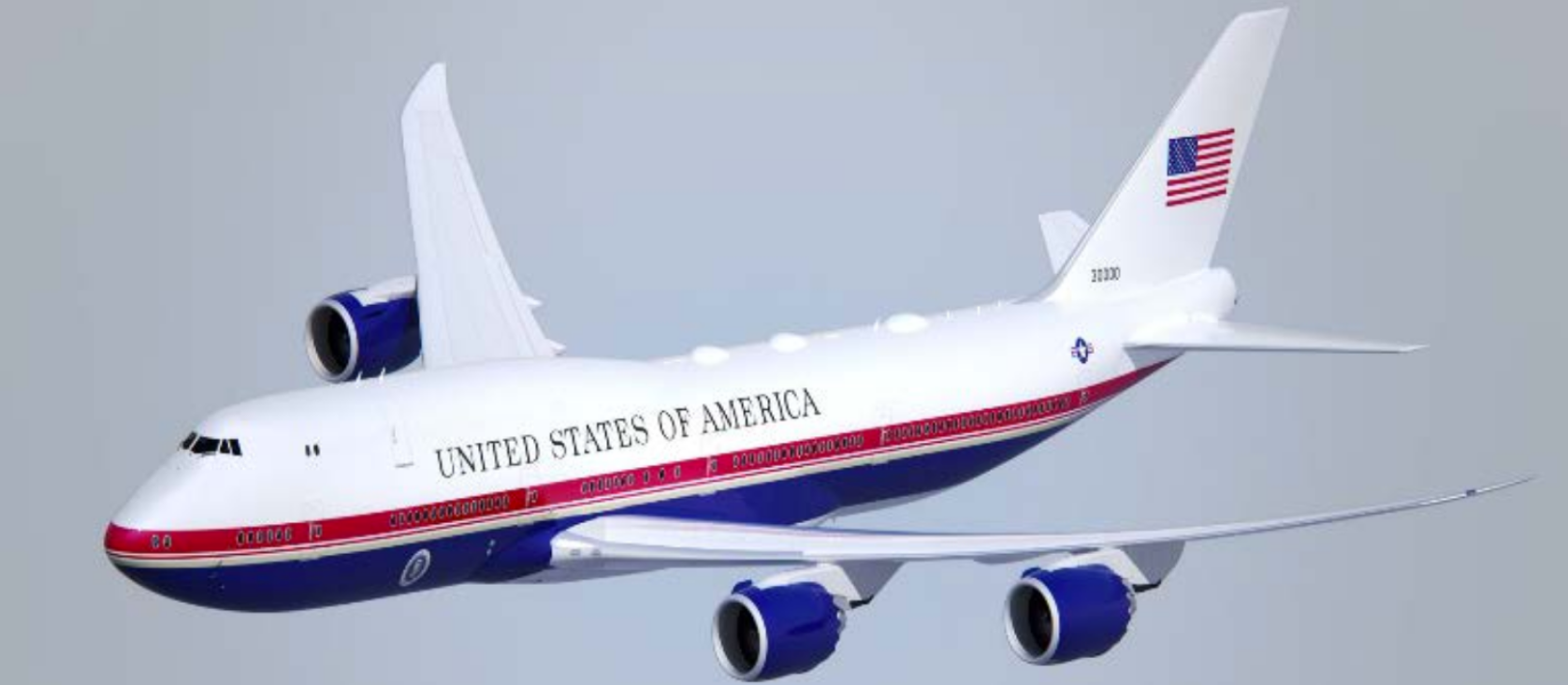 An Air Force One livery paint scheme proposed by President Trump.