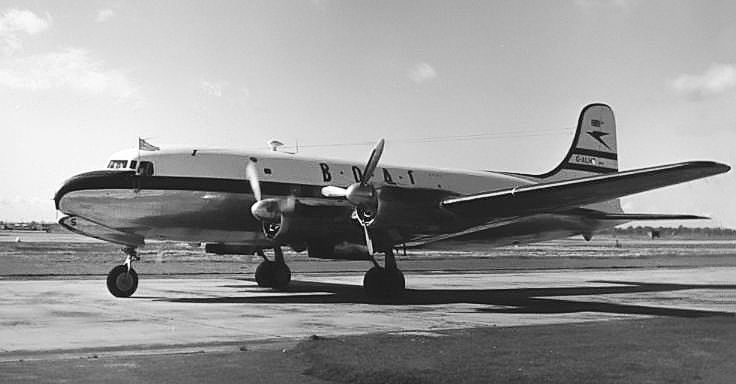 BOAC_C-4_Argonaut_Heathrow_1954
