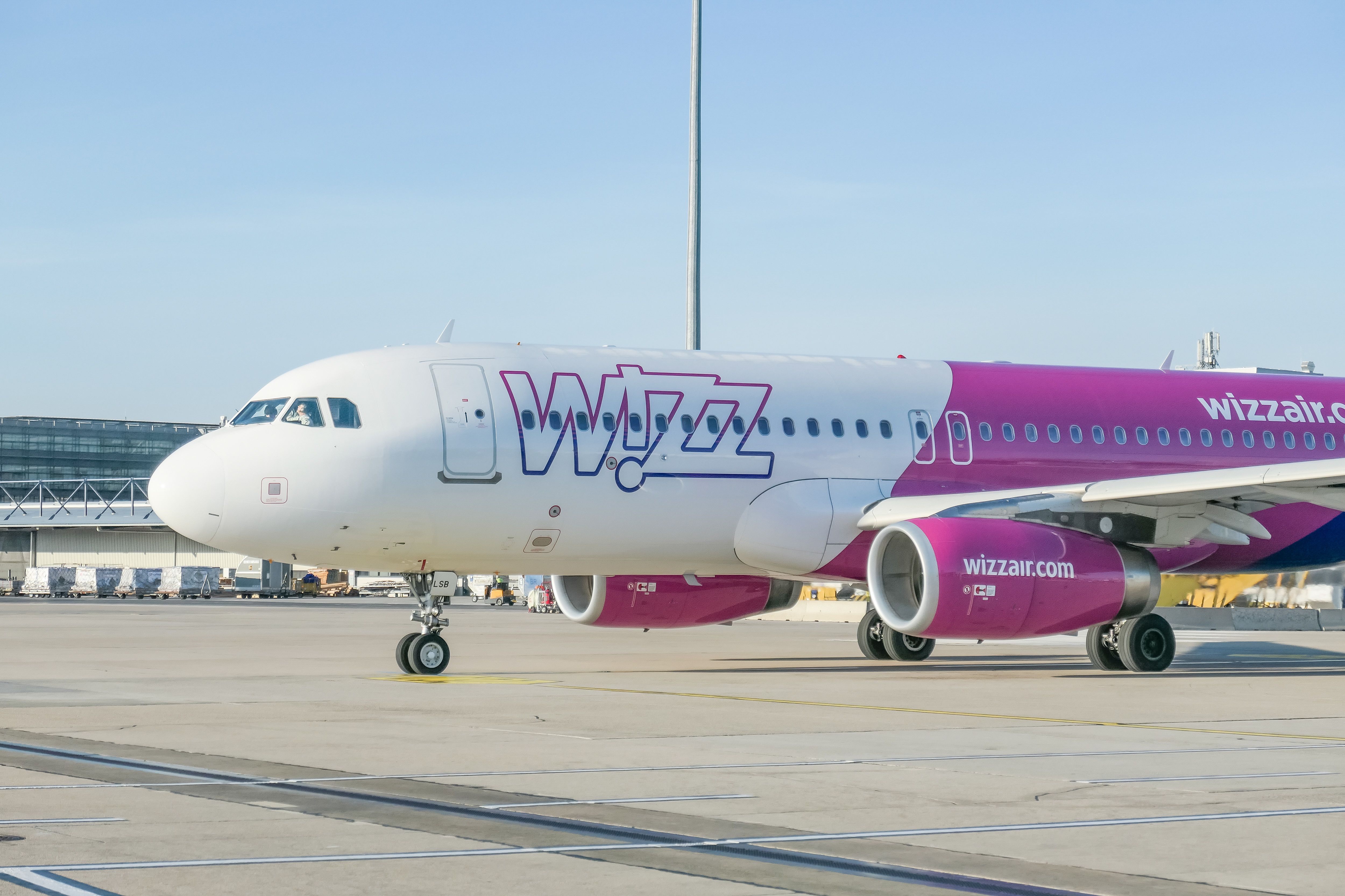 Wizz Air Airbus A320 aircraft taxiing 