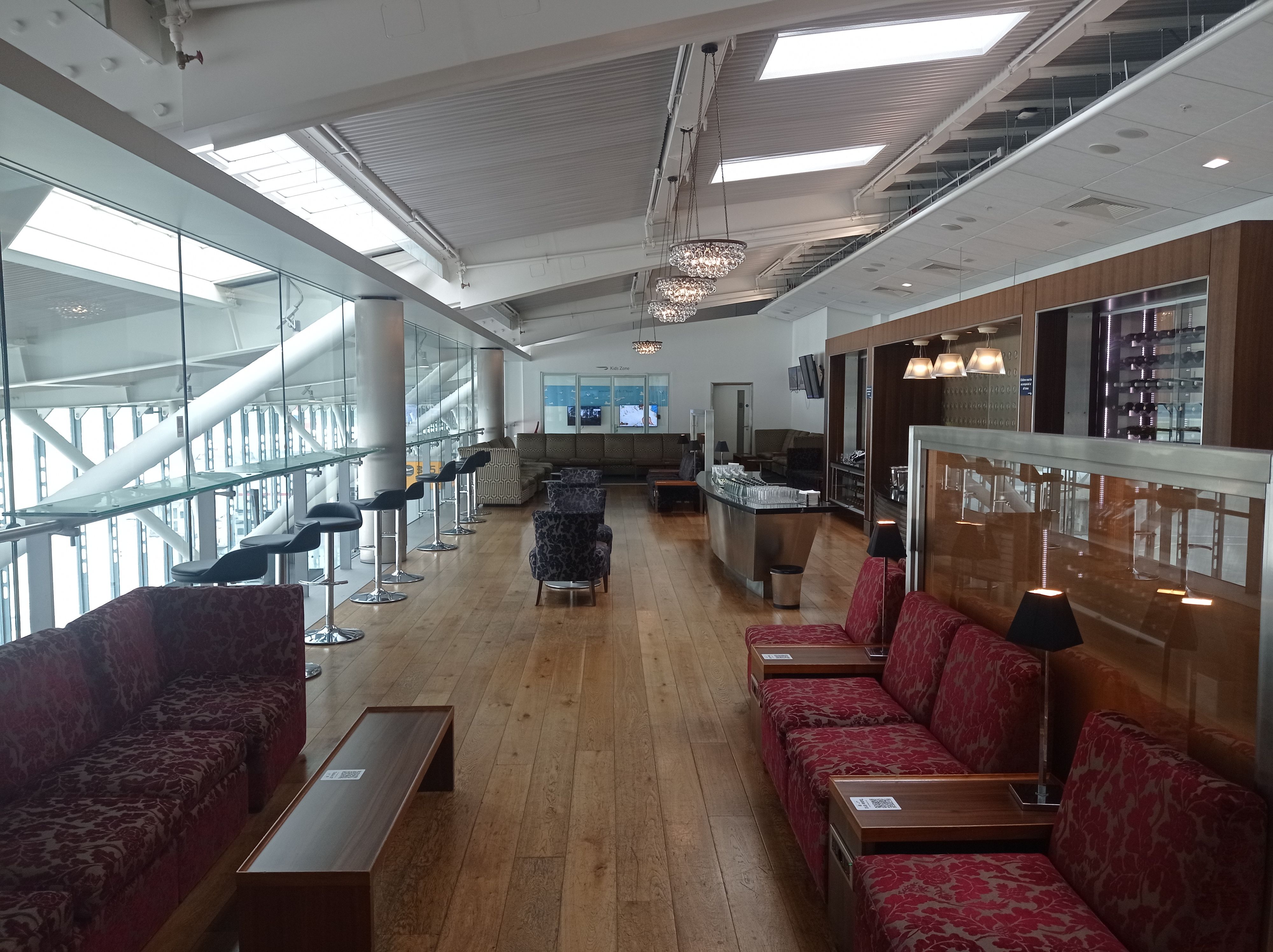 BA lounge at Heathrow T5B