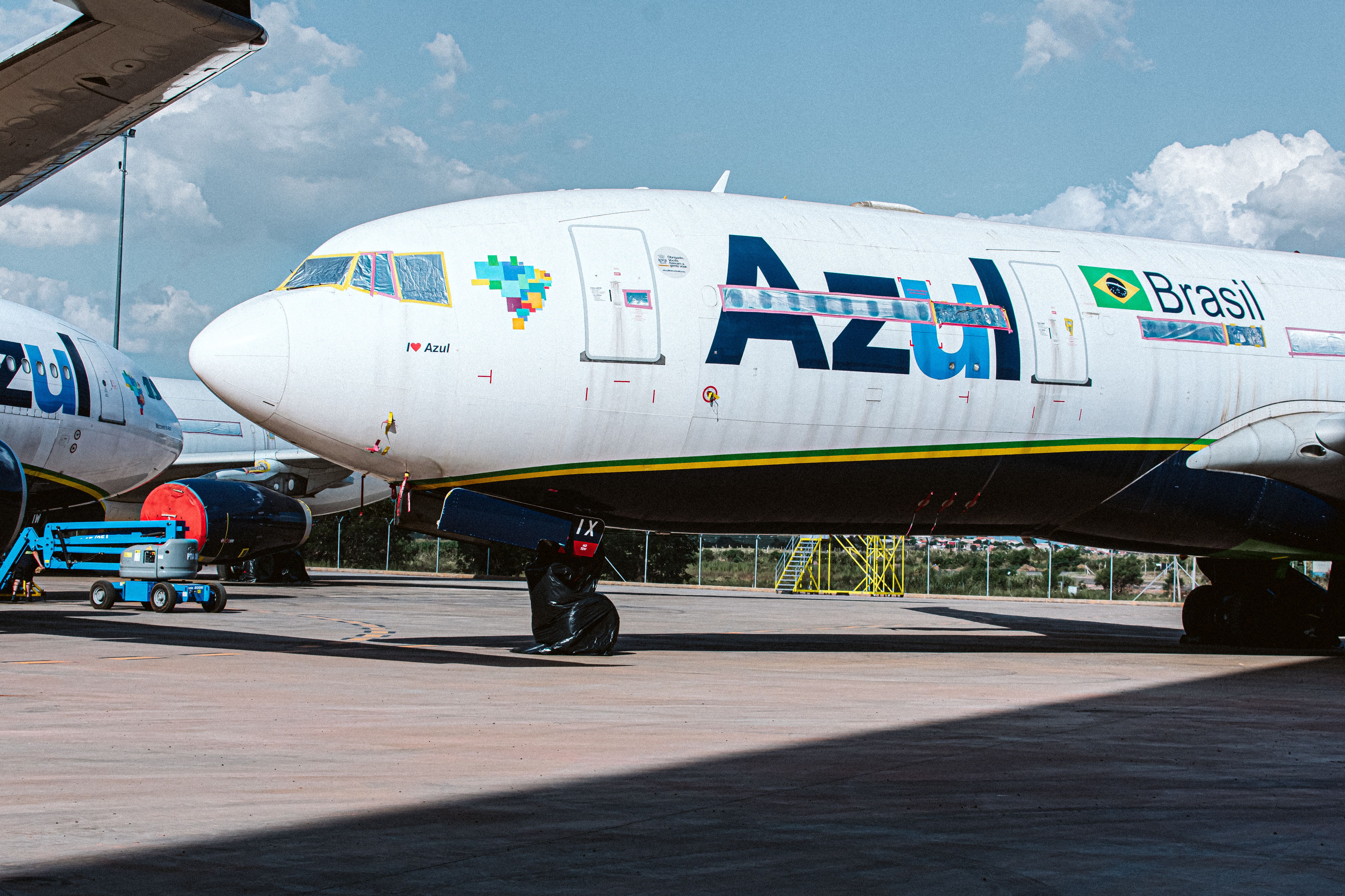 Azul Airbus A330-200 parked at its MRO Hangar VCP