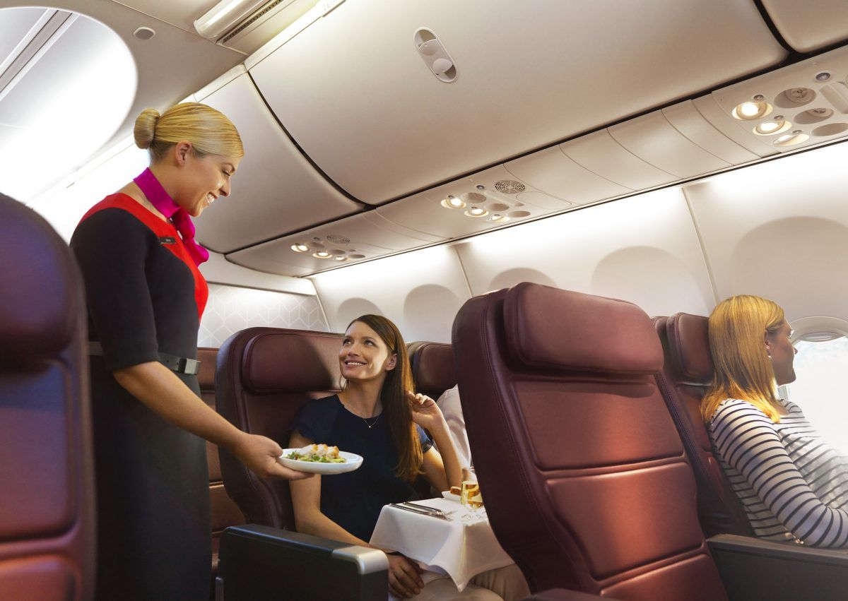 Qantas Boeing 737-800 Business Class Cabin