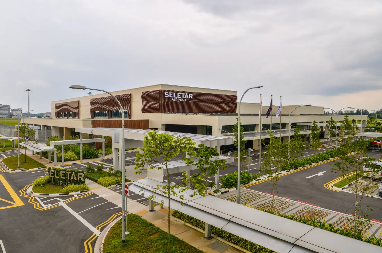 Rednering of new Seletar Airport Terminal