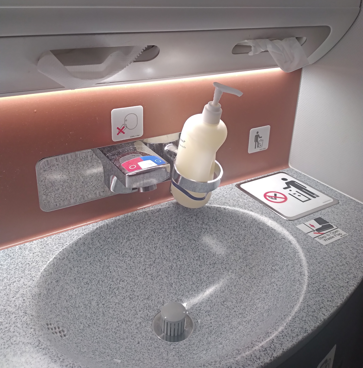Singapore Airlines Airbus A350-900 Medium Haul Business Class Bathroom