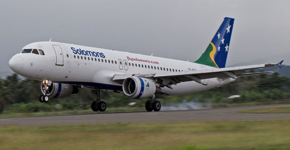 Solomon Airlines Airbus A320-200 Landing