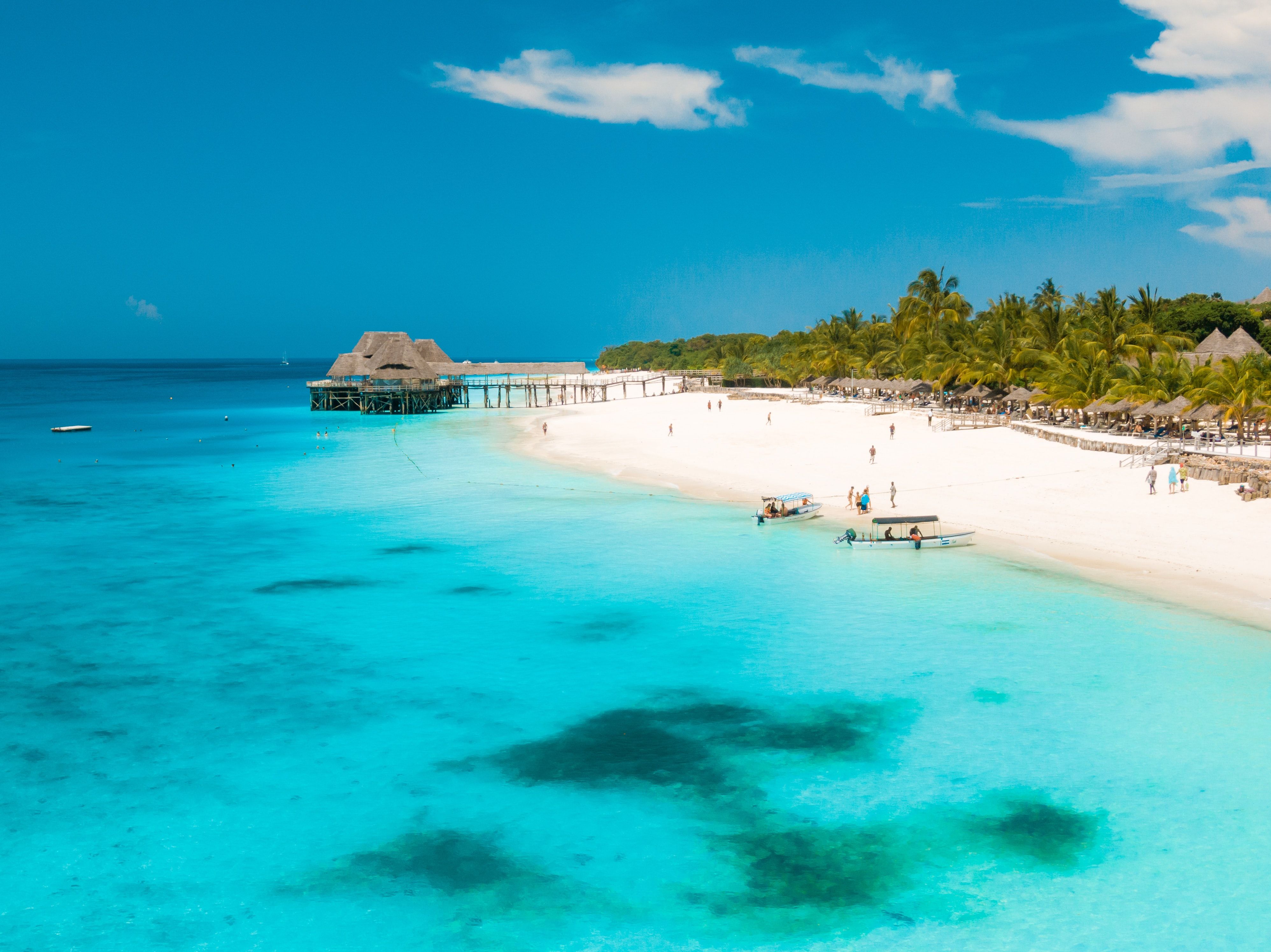 Zanzibar white beaches