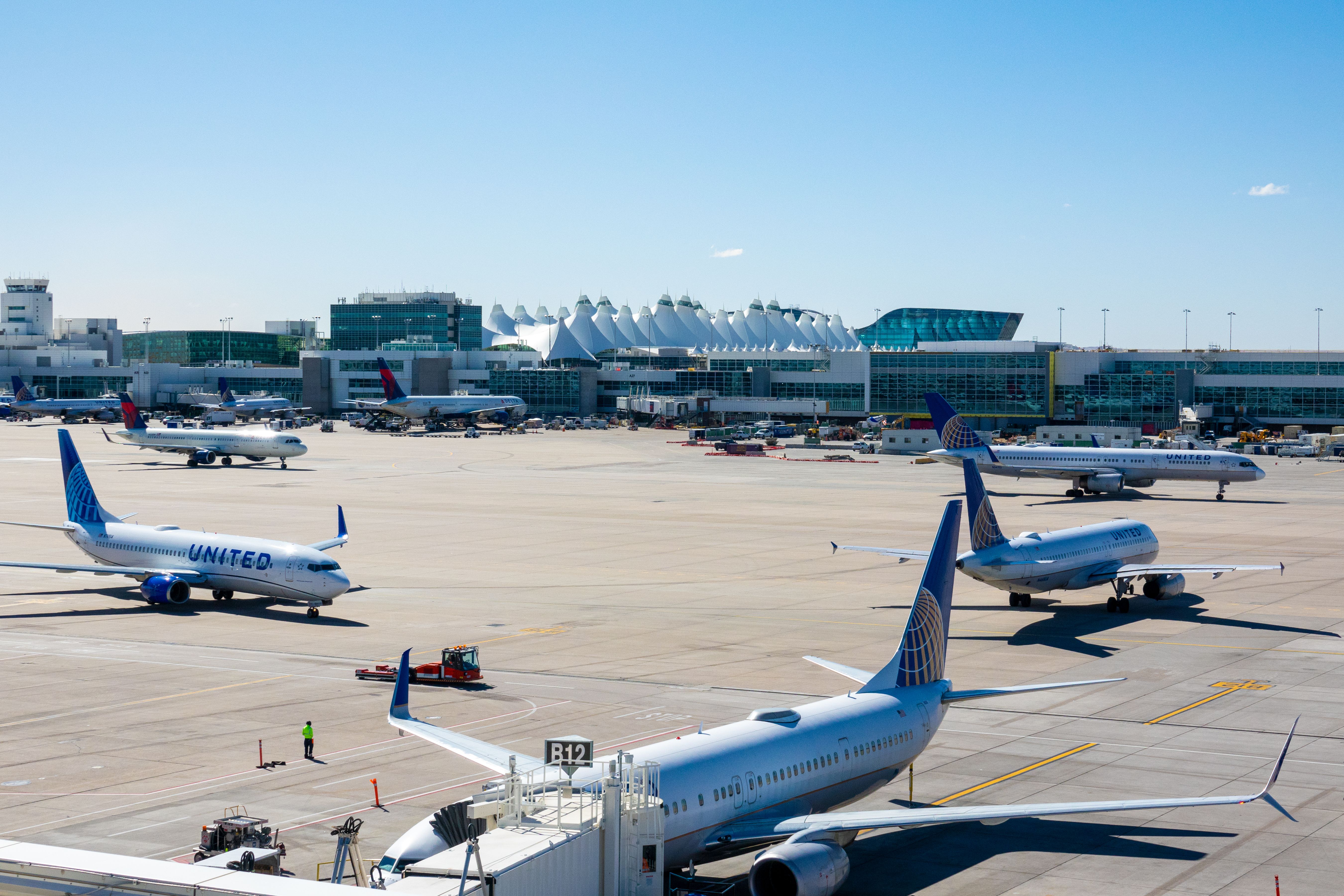 Denver International Airport Apron United Airlines
