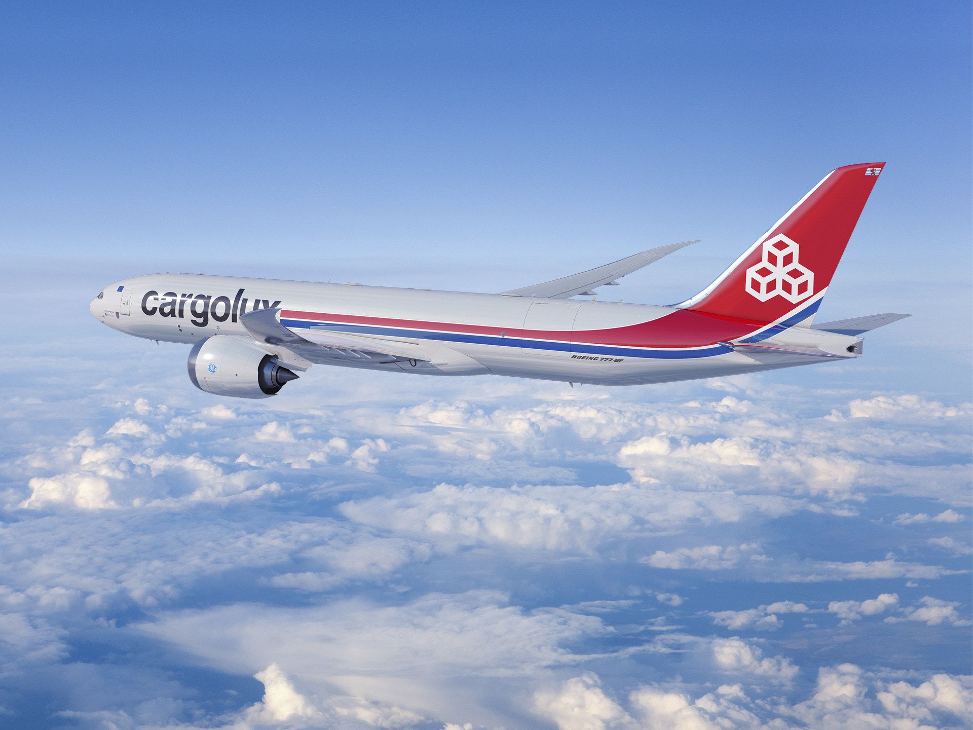 Cargolux Boeing 777-8F Rendering in flight