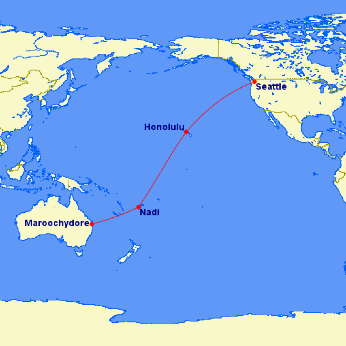 Bonza First Plane Route Map To Australia
