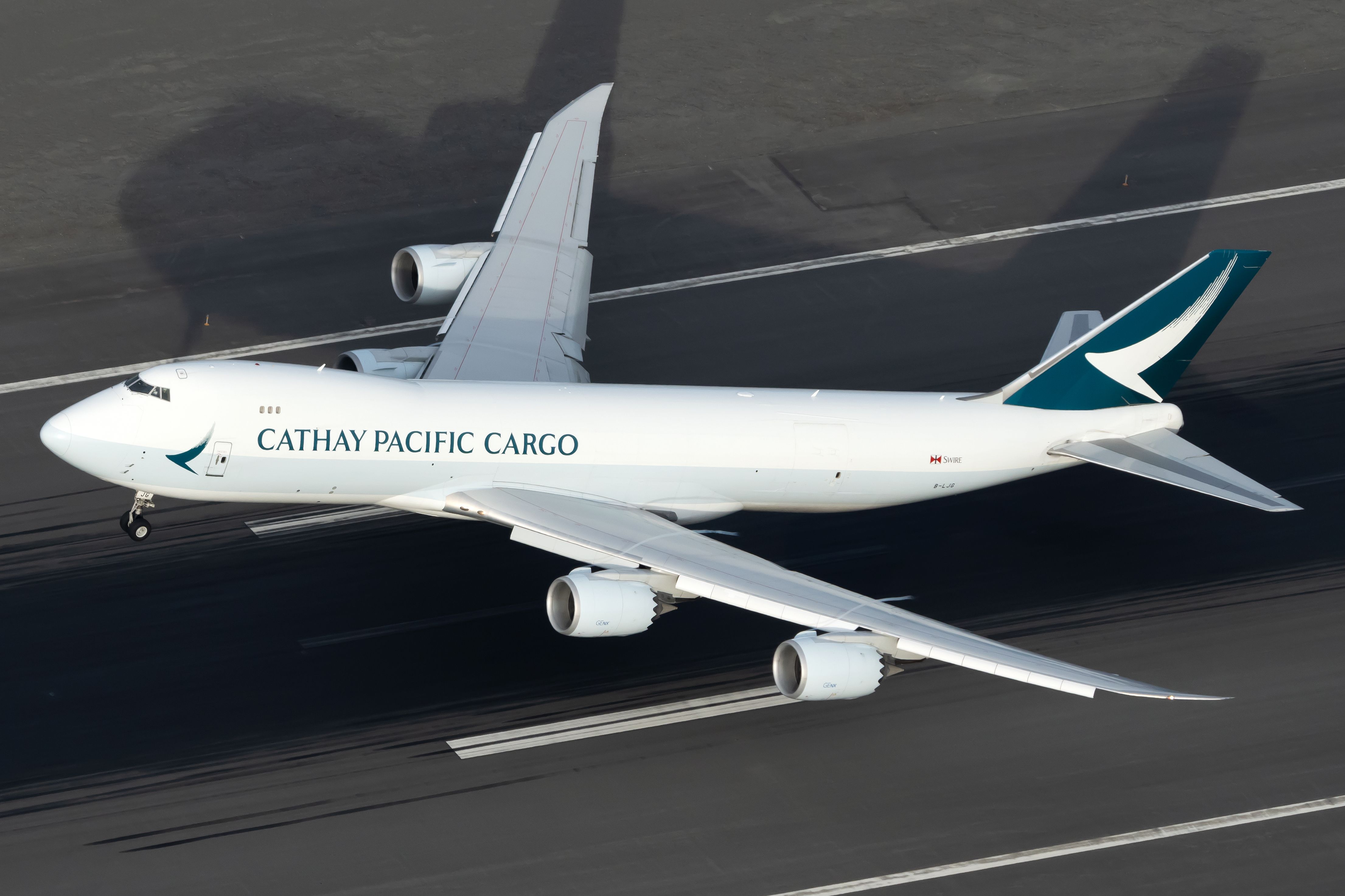 Cathay Pacific Cargo Boeing 747-F Departing From Anchorage