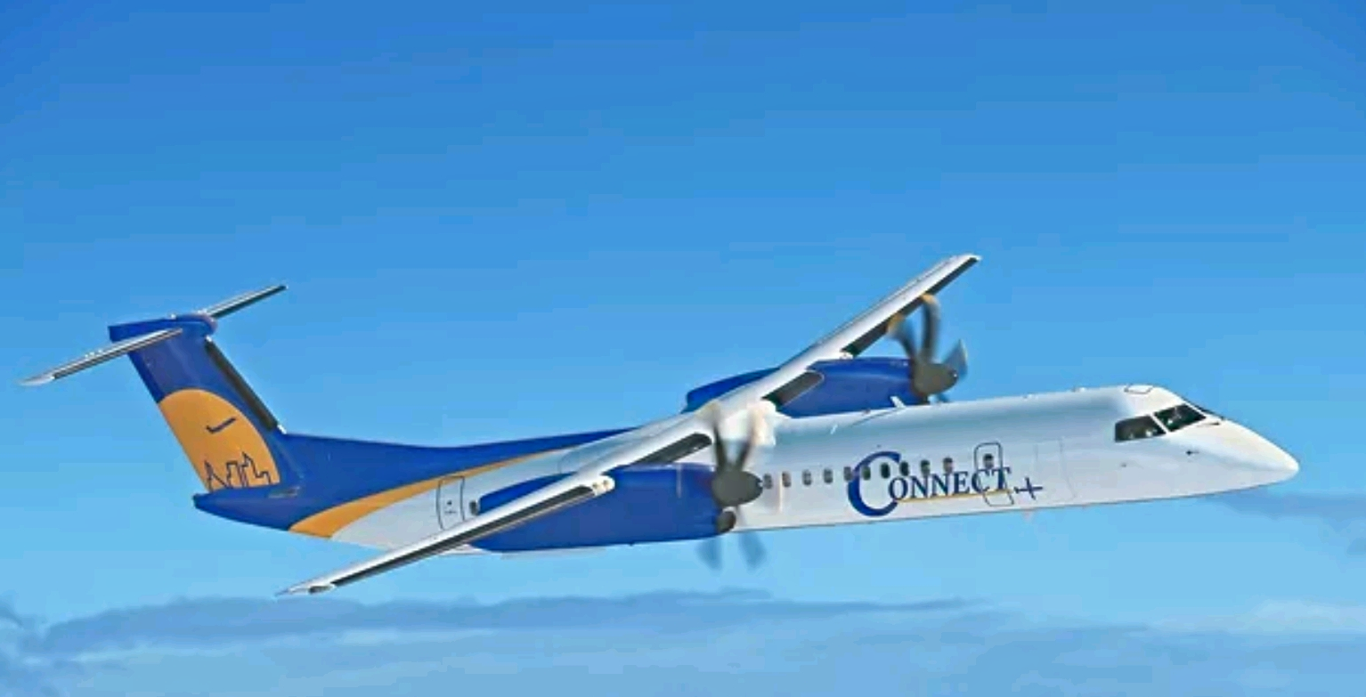 Connect Airlines Dash 8-400 Inflight