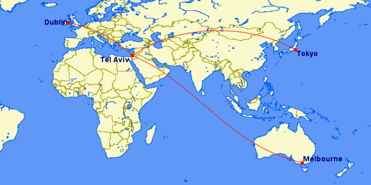 El Al Proposed New Routes Melbourne Tokyo Dublin
