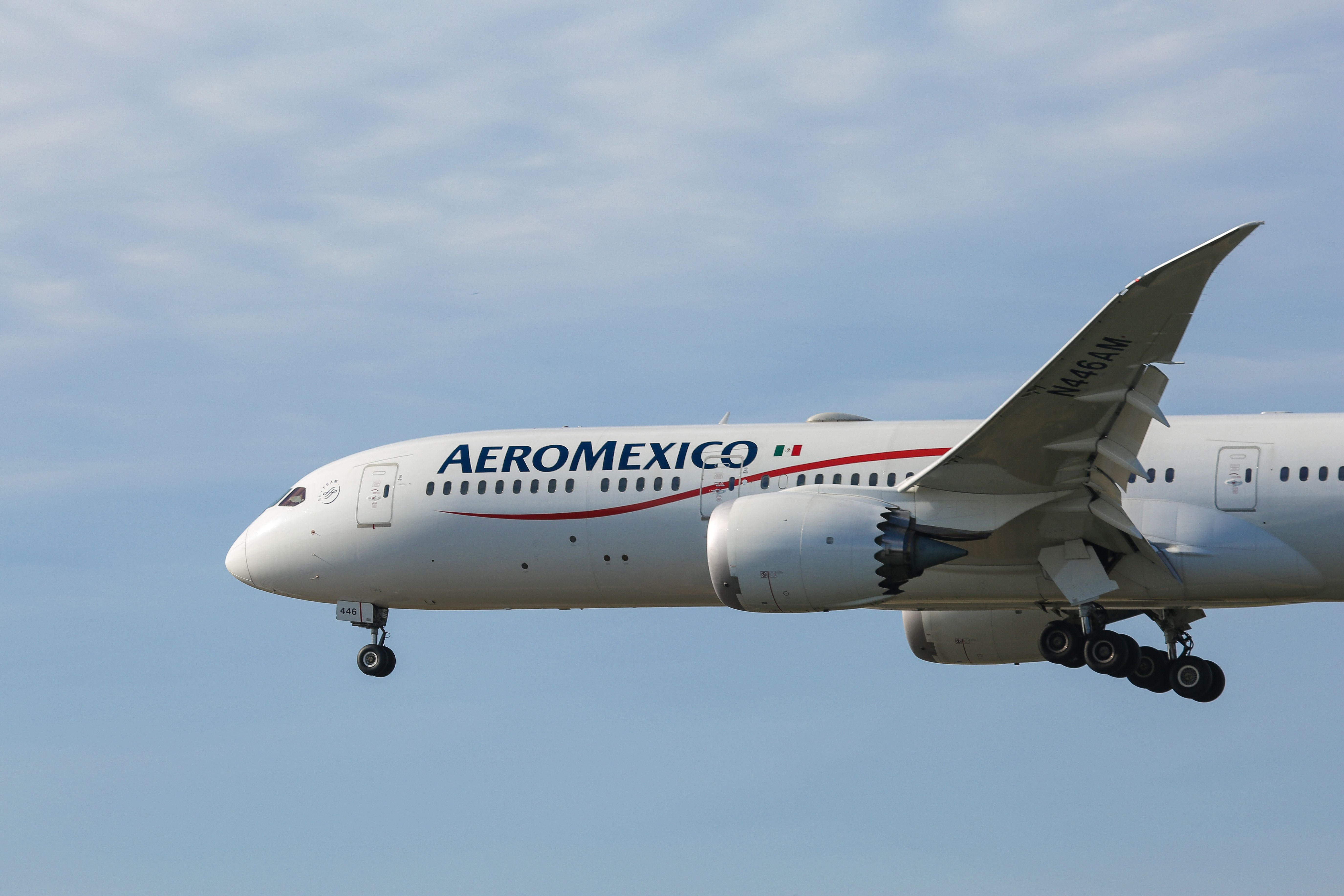An Aeromexico aircraft. 