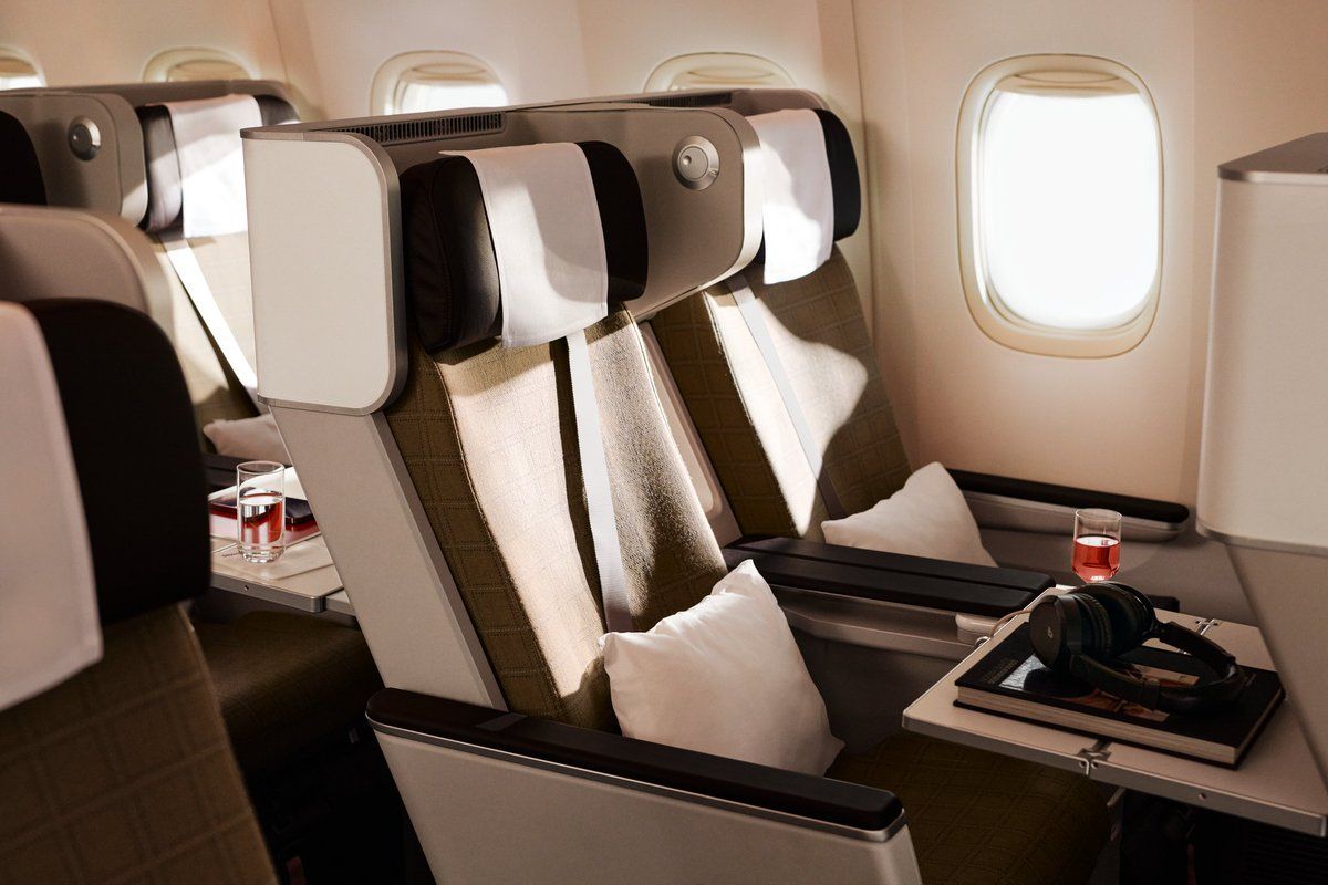 SWISS Boeing 777-300ER Premium Economy Seat