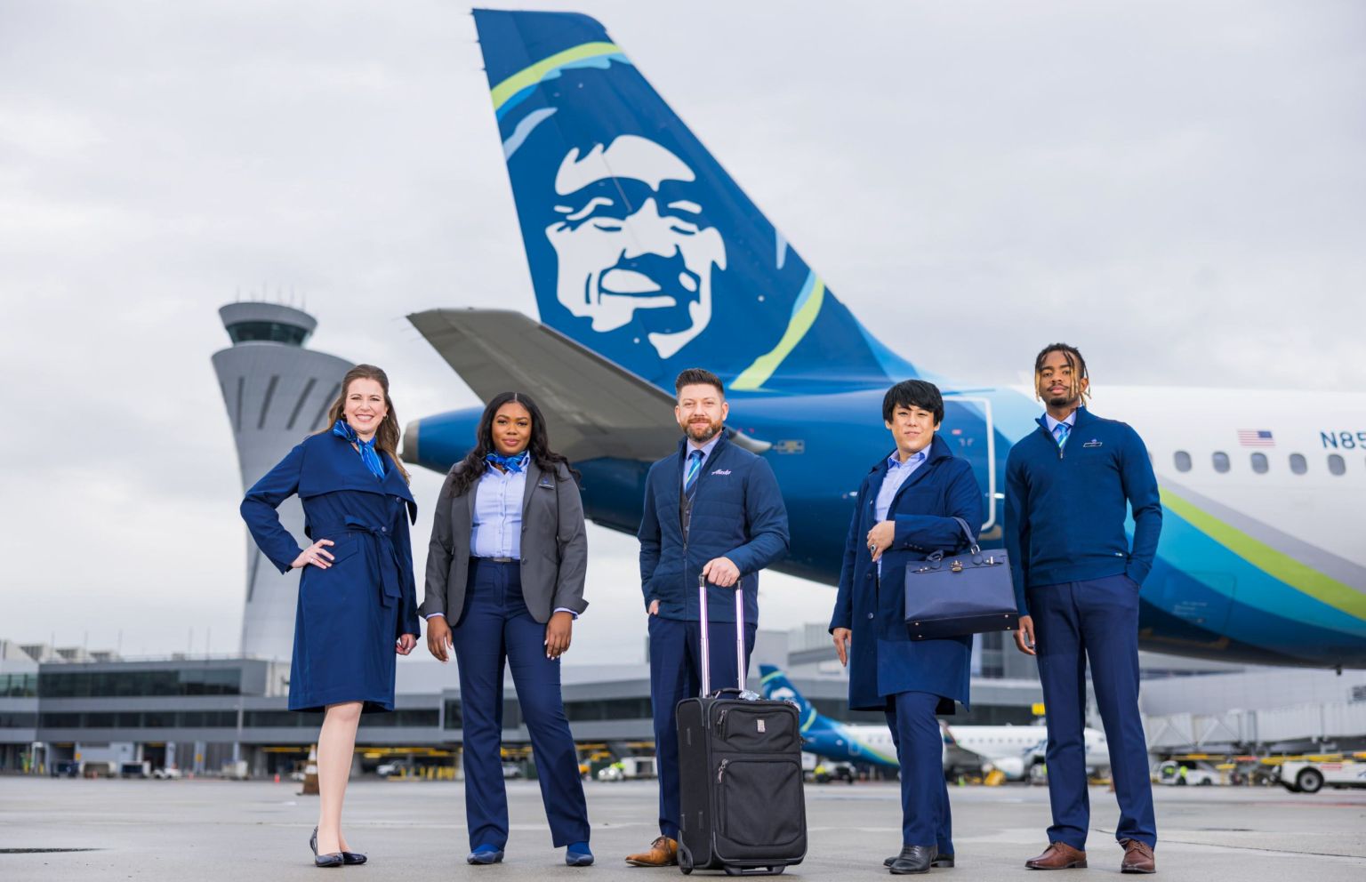 Alaska Airlines cabin crew uniform