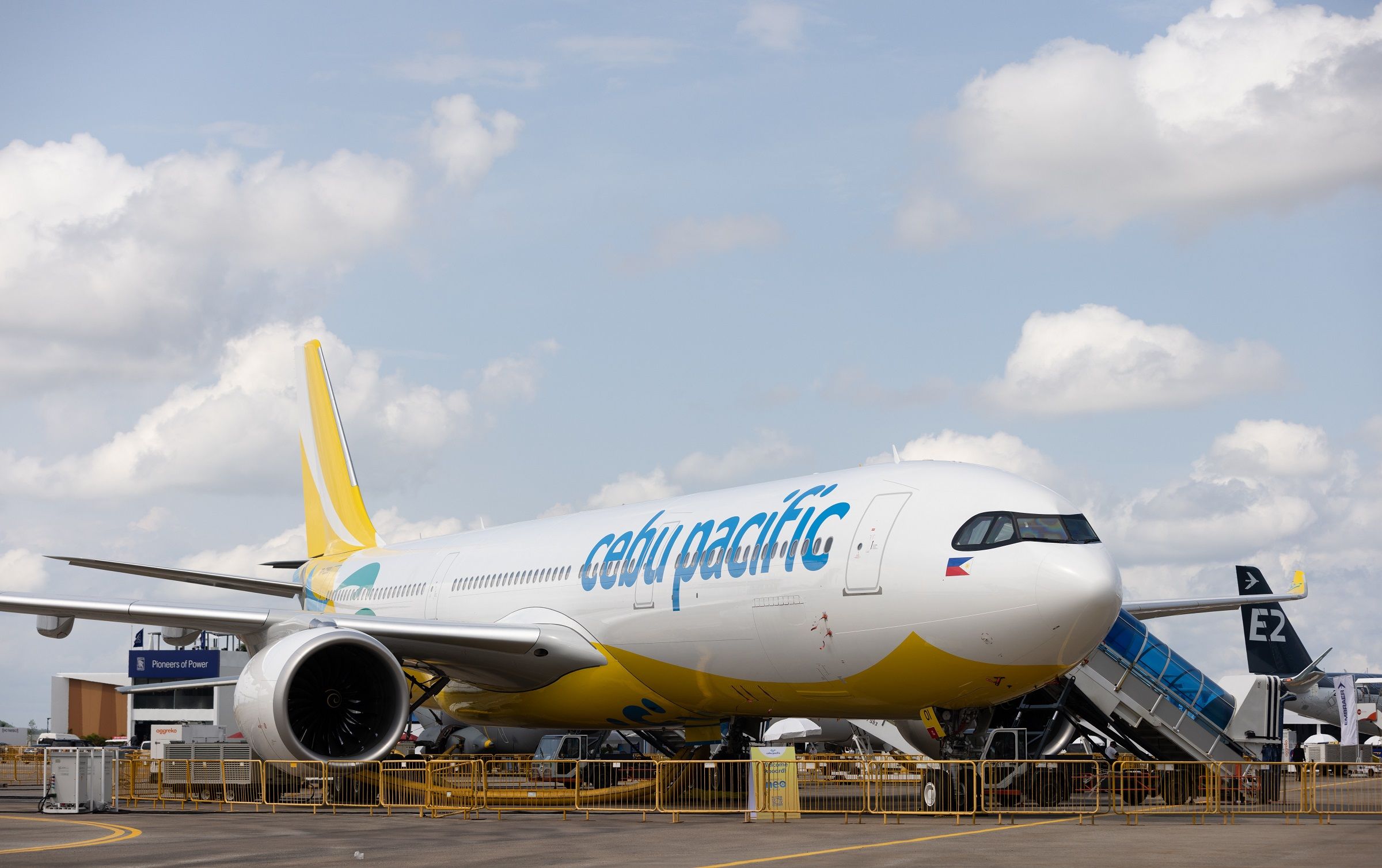 Singapore Airshow 2022 - A330-900 Cebu Pacific on static