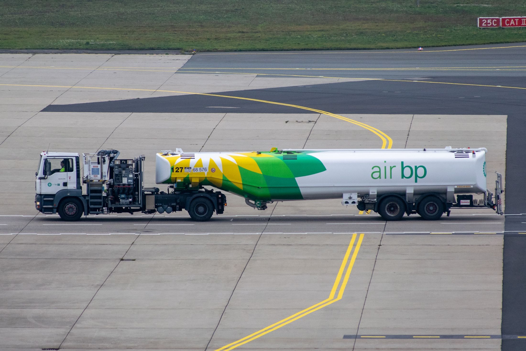 An Air BP Fuel Truck on an Airport