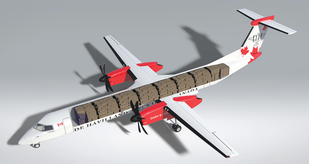 De Havilland proposera des options de conversion de fret Dash 8-400