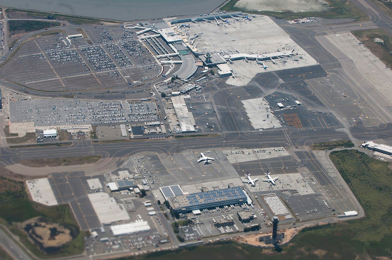 Aerial View of Oakland International Airport