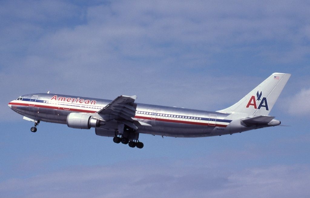 American Airlines A300 aircraft taking off 