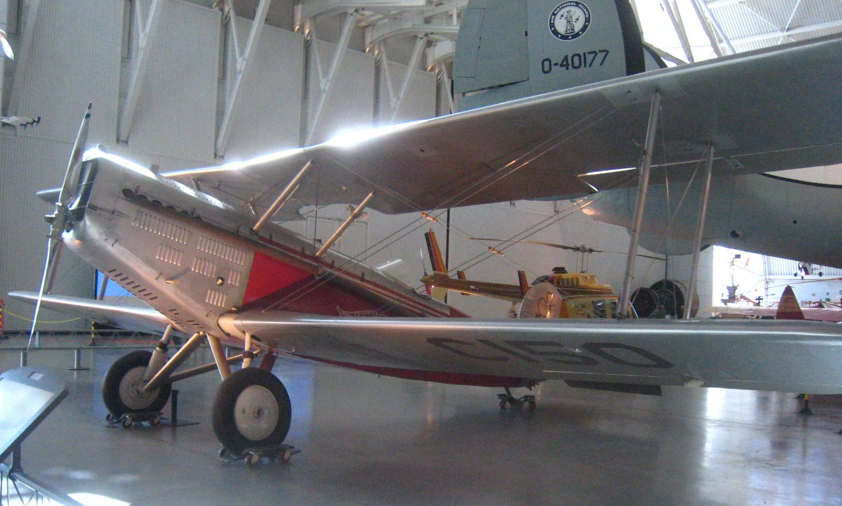 A Douglas M2 aircraft in a museum