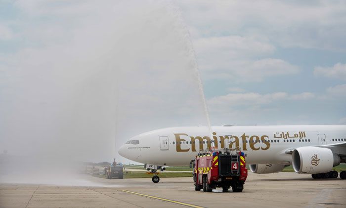 Emirates London Stansted inaugurual