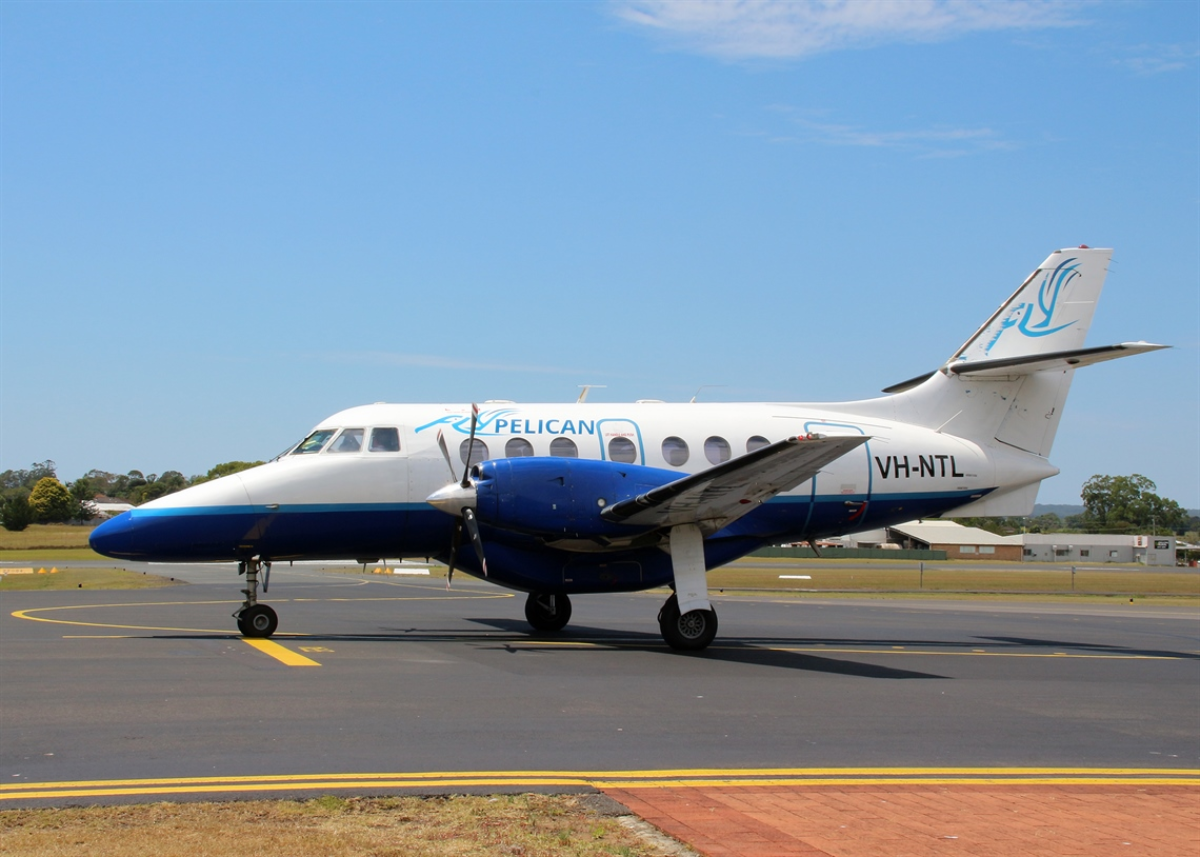 FlyPelican Jetstream 32 Turboprop at Taree Airport