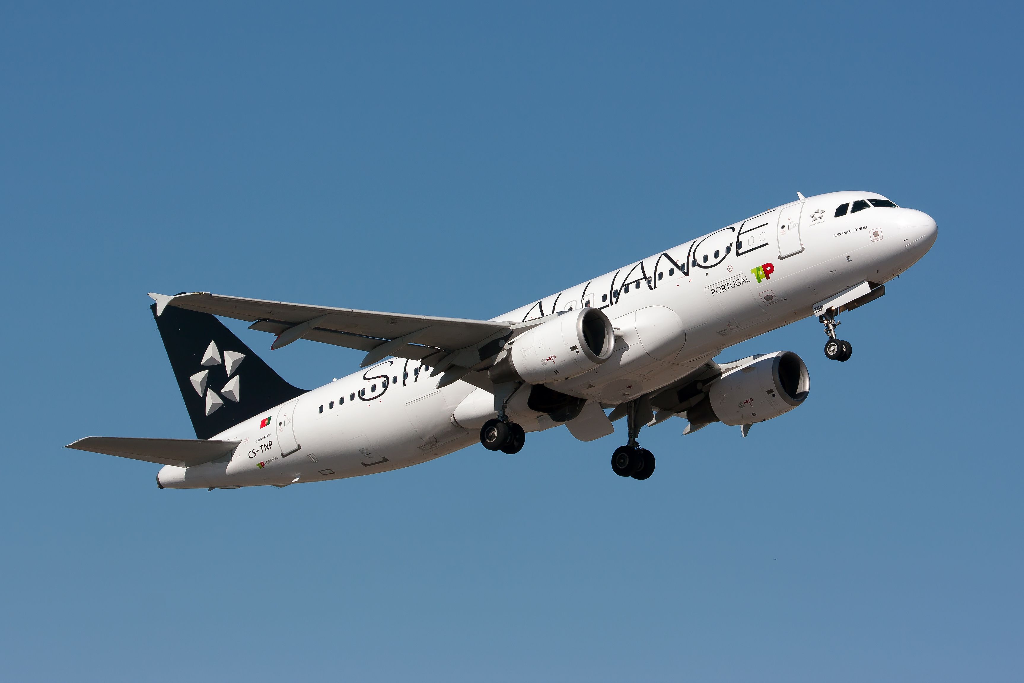 TAP A320 with star alliance livery