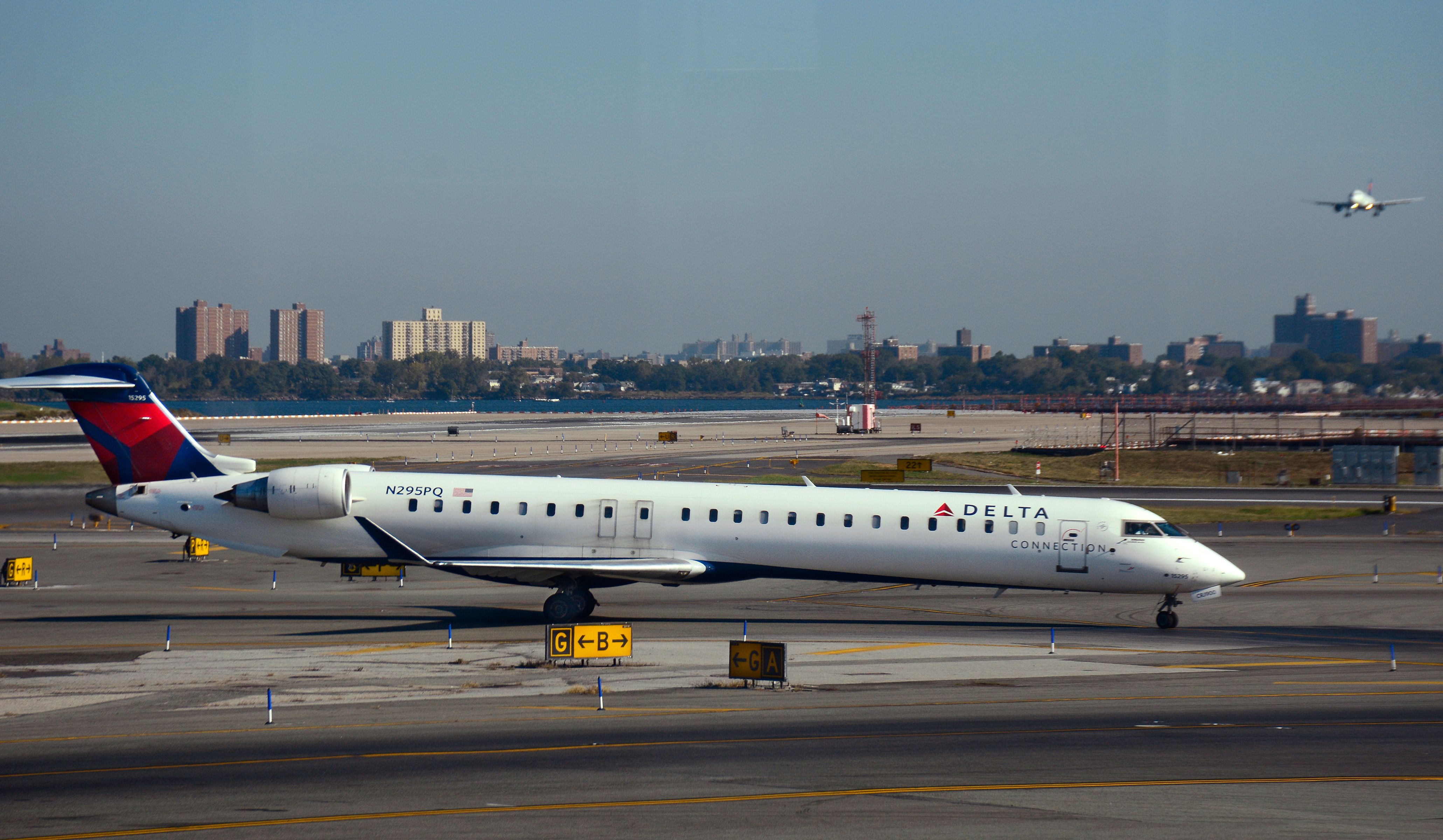 Bombardier CRJ with T-tail.