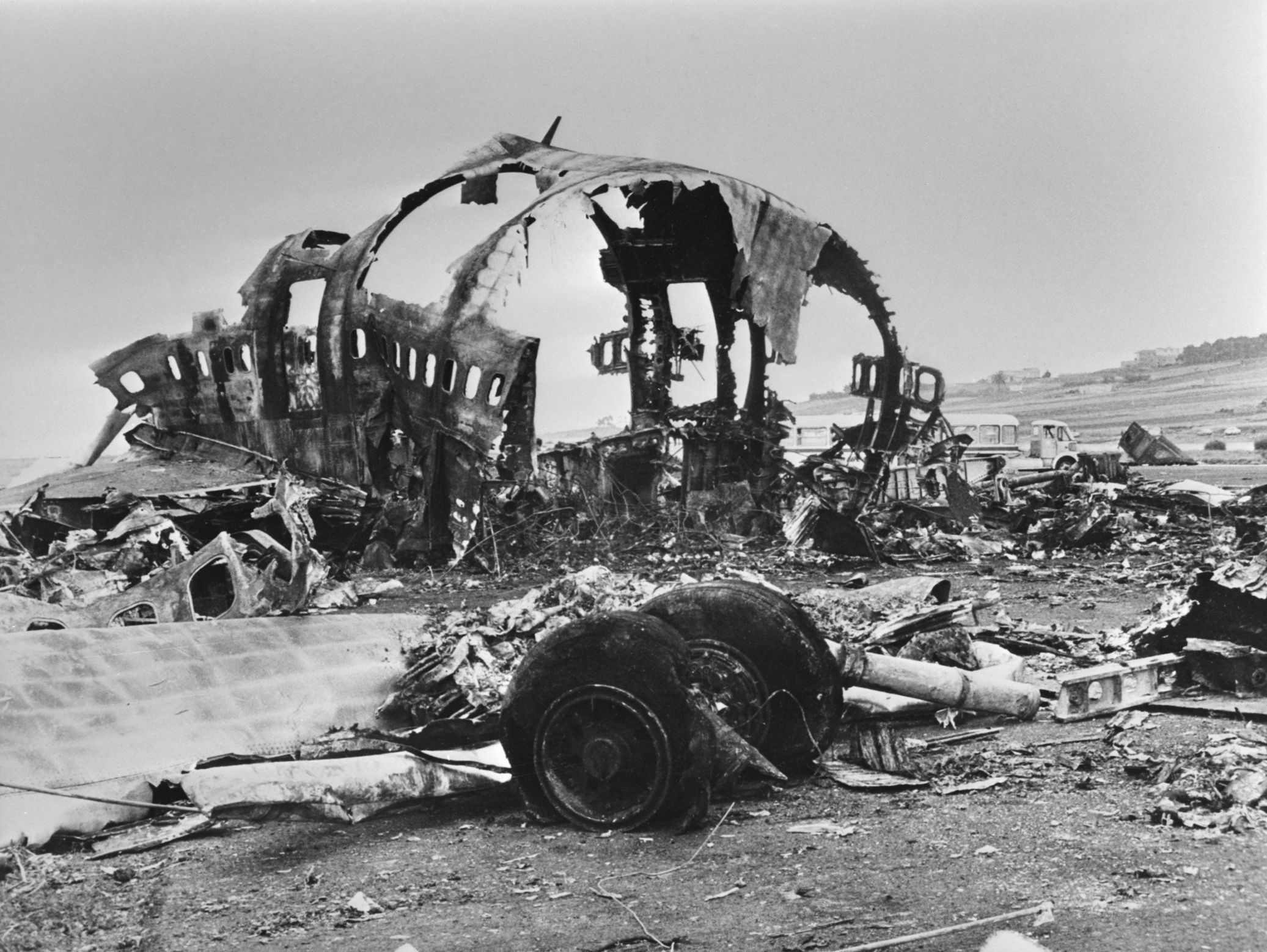 Wreckage of KLM 747 Tenerife disaster